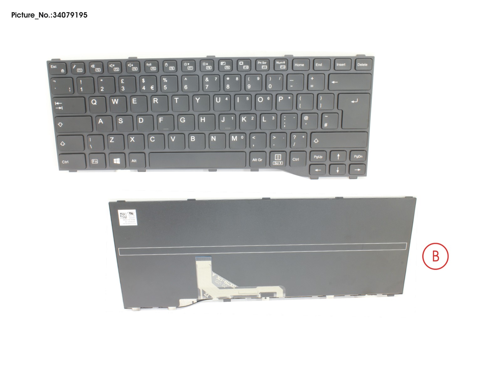 KEYBOARD BLACK UK WIN10