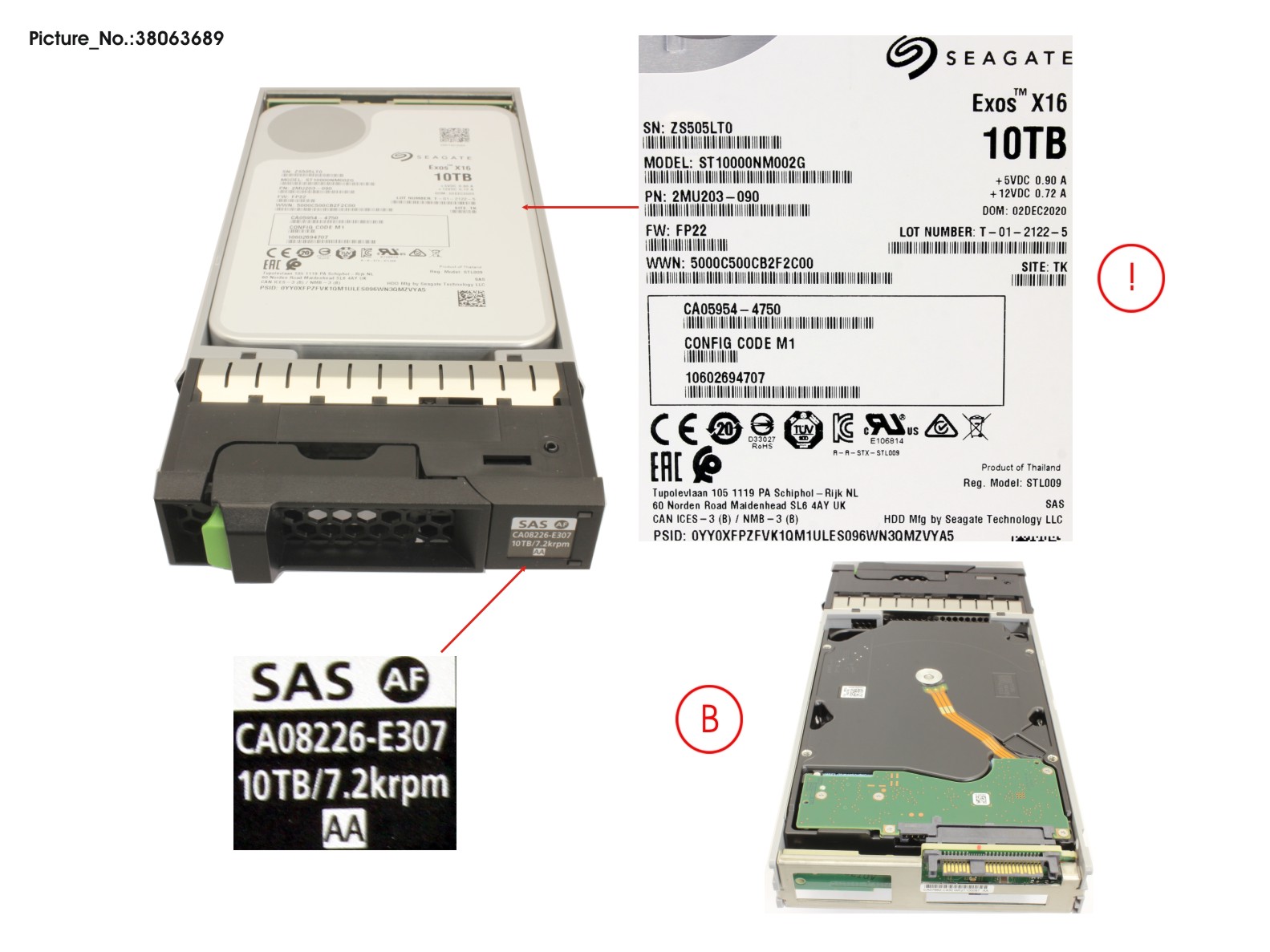 FUJITSU "DX NLSAS HD DRIVE 3.5"" 10TB 7.2K"