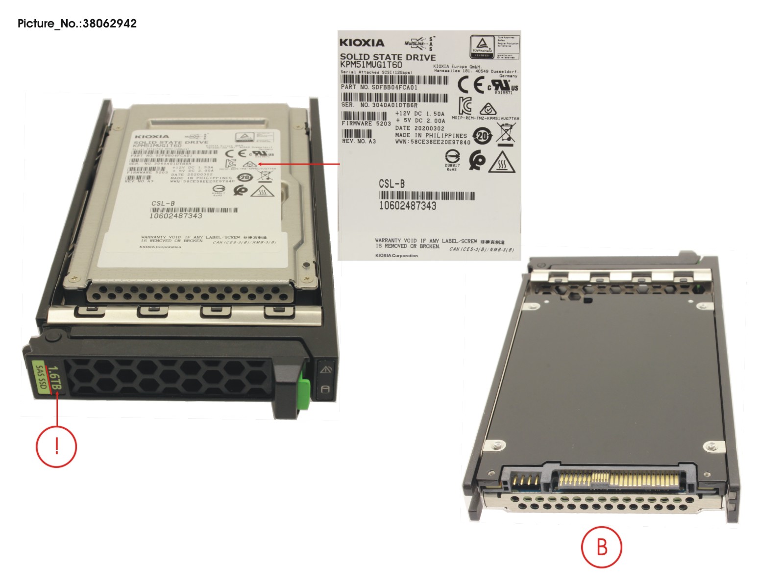 SSD SAS 12G 1.6TB WRITE-INT. 2.5 H-P EP