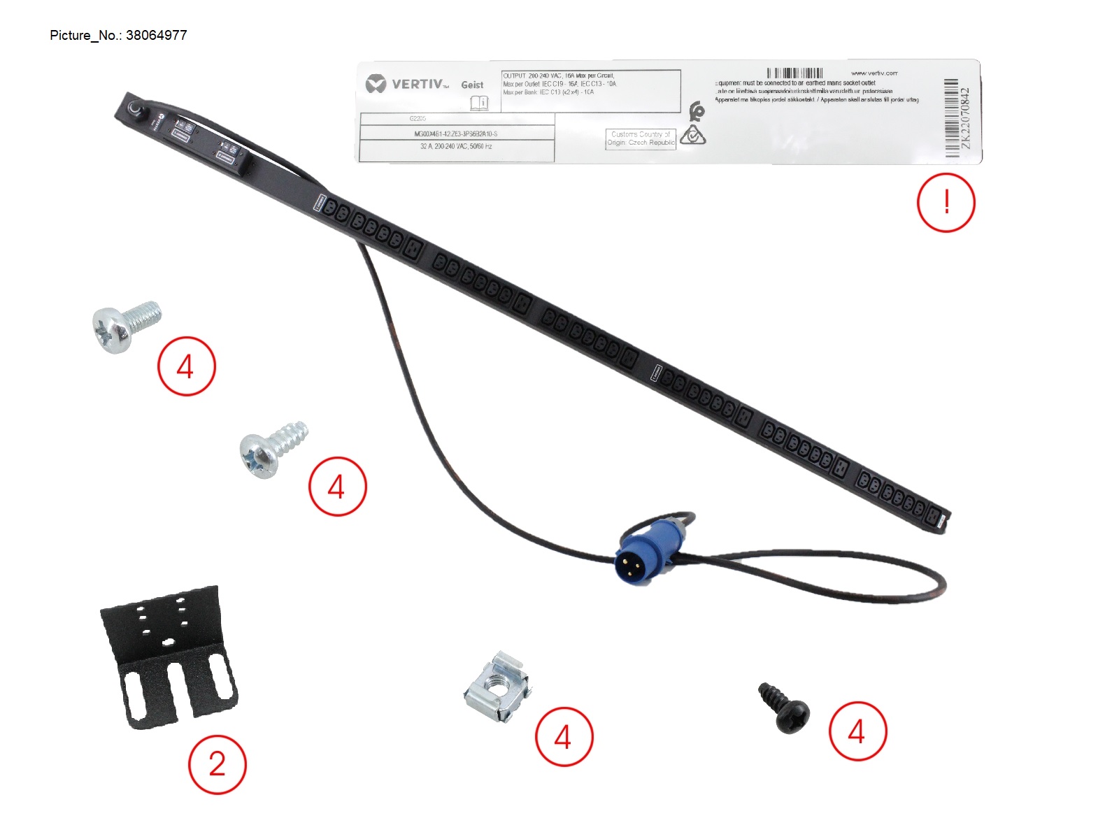 BASIC PDU 32A IEC309 36XC13 6XC19