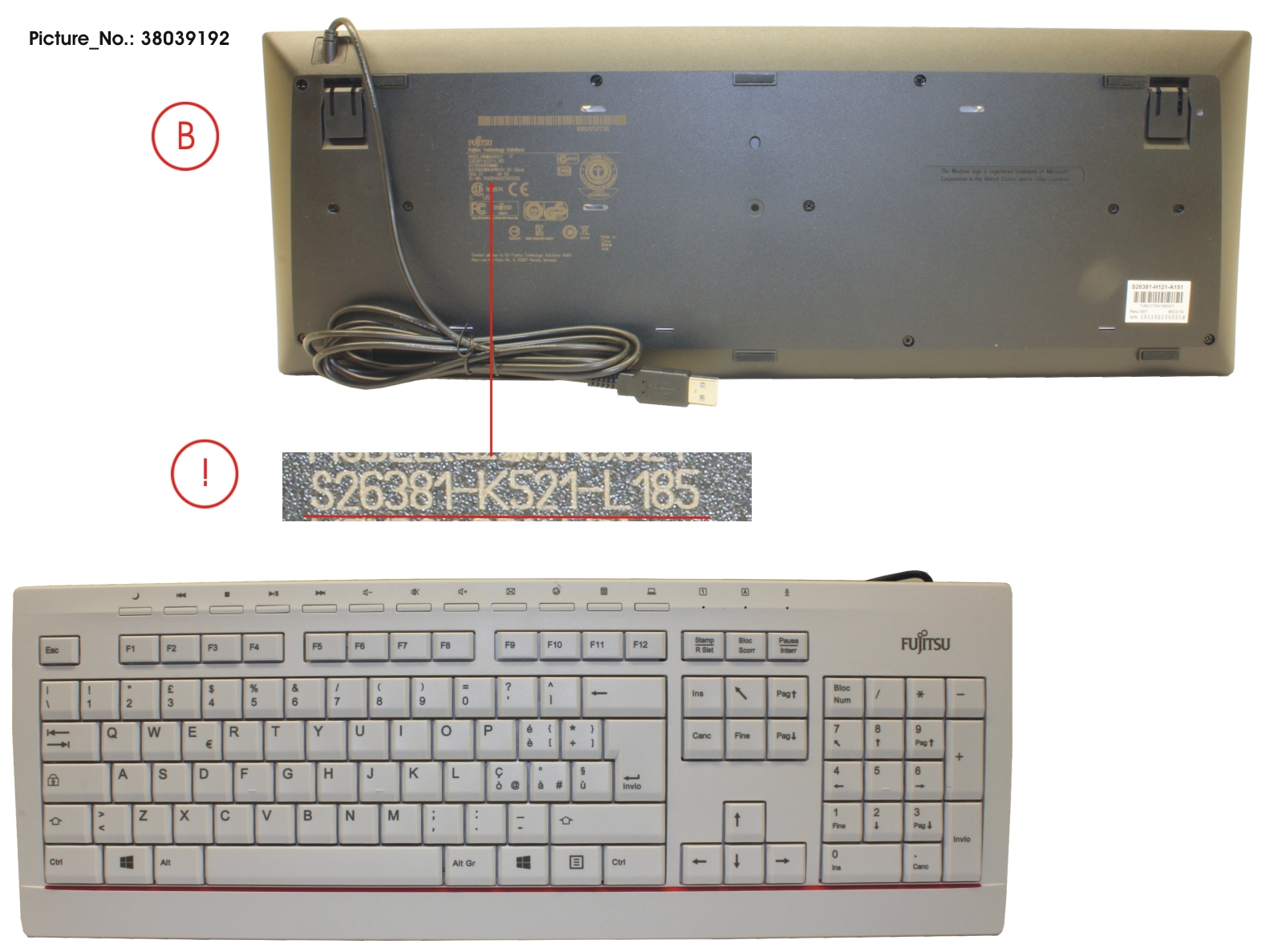 KEYBOARD KB521 IT