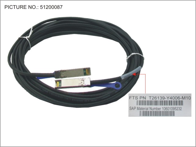 SFP+ ACTIVE TWINAX CABLE 10M