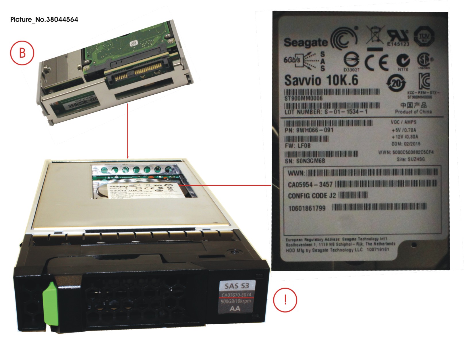 DX60 S3 HD SAS 900GB 10K 3.5 X1