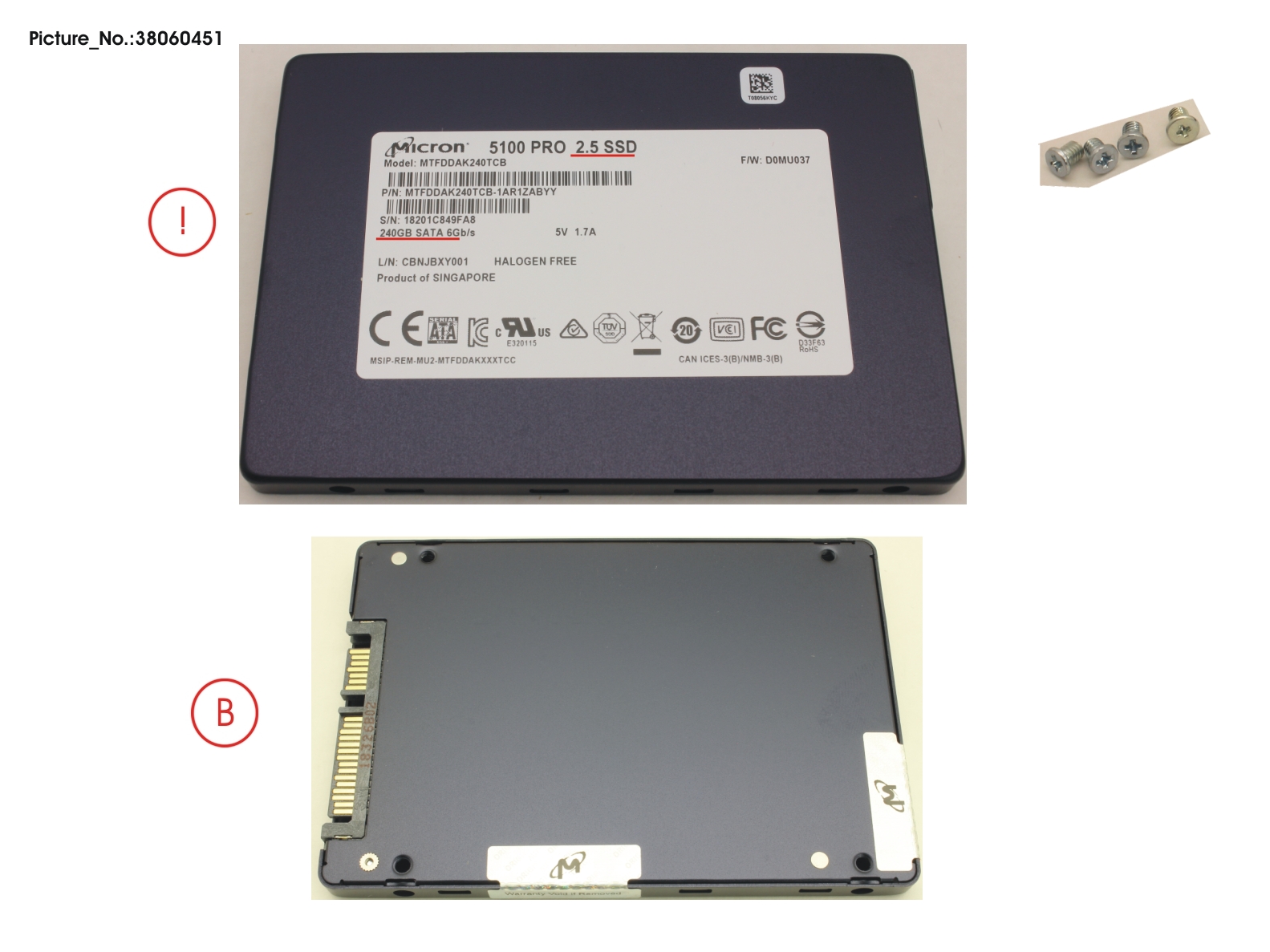 SSD SATA 6G 240GB READ-INT. 2.5 N H-P