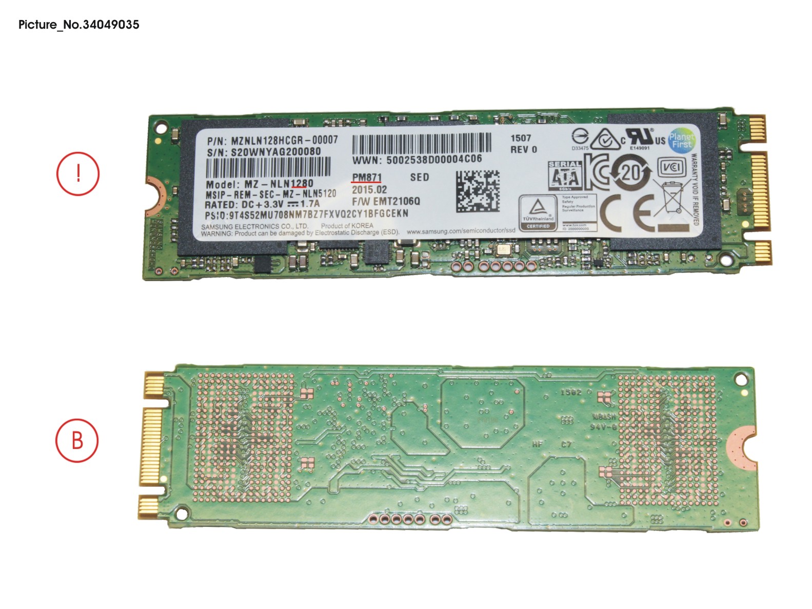 SSD S3 M.2 2280 PM871 128GB (OPAL)