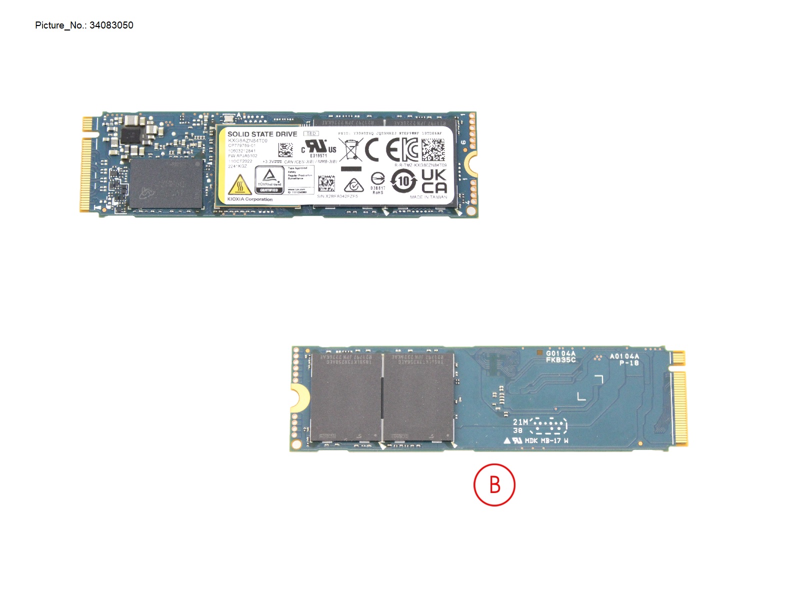 SSD PCIE M.2 2280 4TB XG8 (SED)
