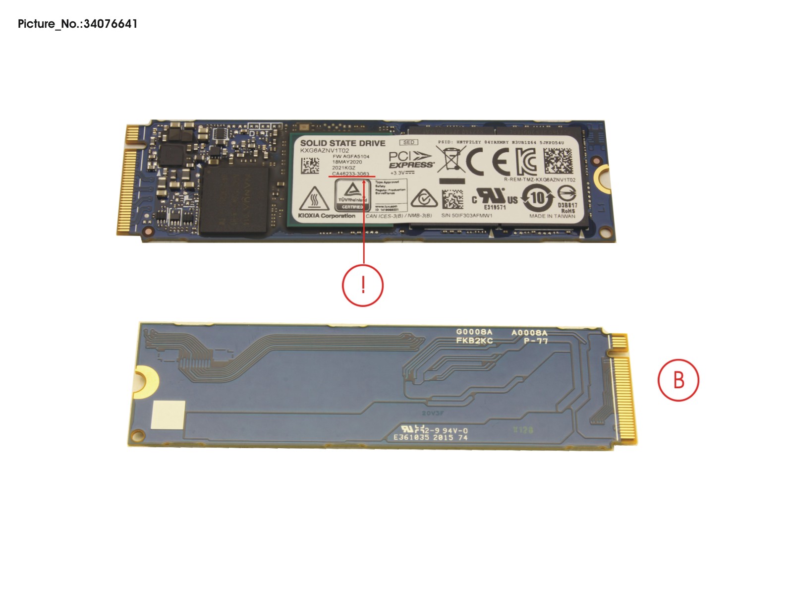 SSD PCIE M.2 2280 XG6 1TB(SED)