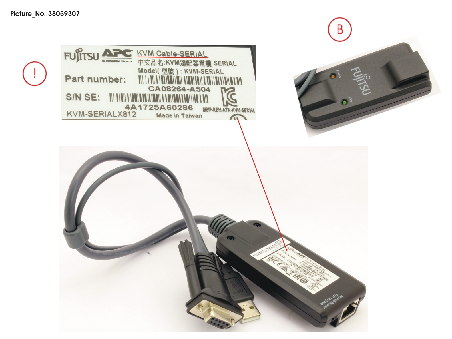 CONSOLE SWITCH KVM1116X ADAPTER SERIAL