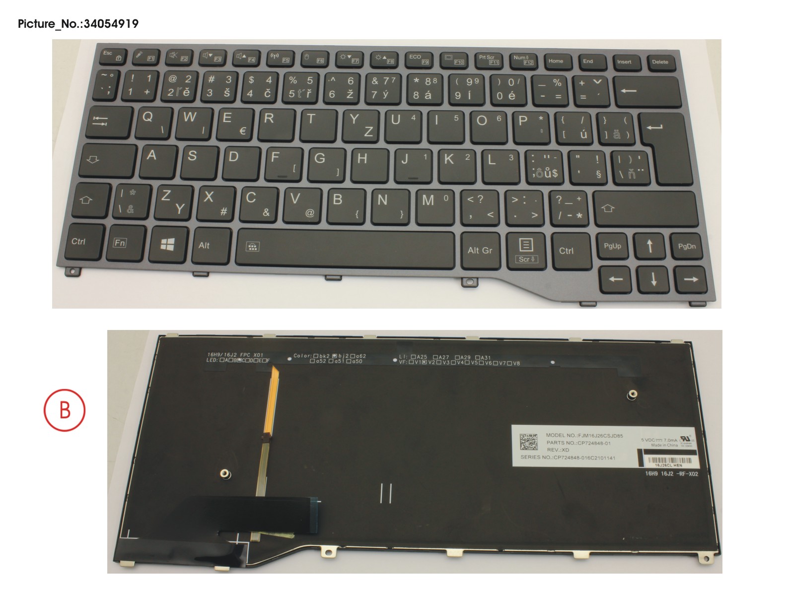 KEYBOARD BLACK W/ BL CZECH/SLOVAKIA KEYBOARD BLACK W/ BL CZECH/SLOVAKIA