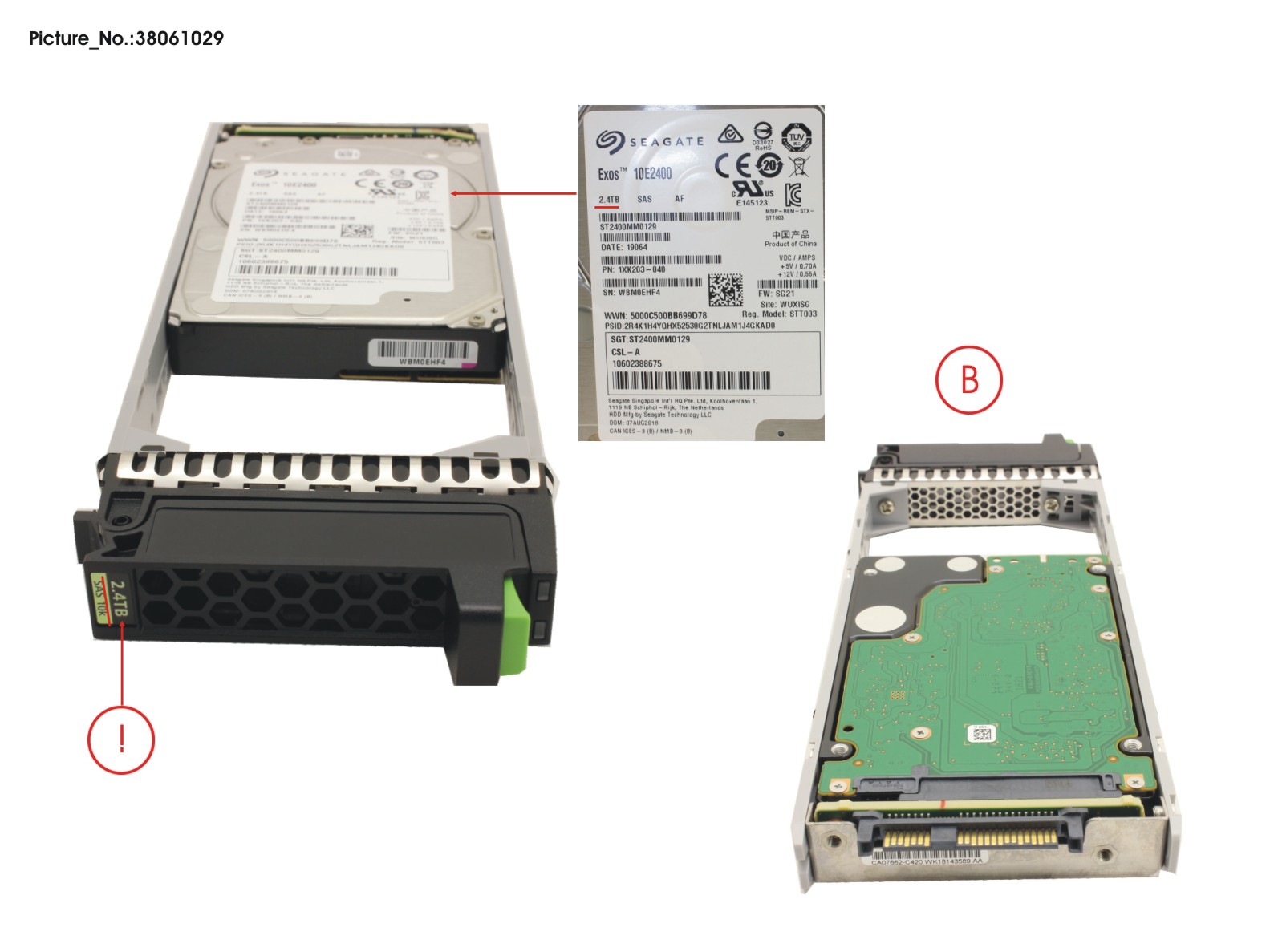 FUJITSU JX40 S2 HD SAS 2,4TB 10K 12G 512E