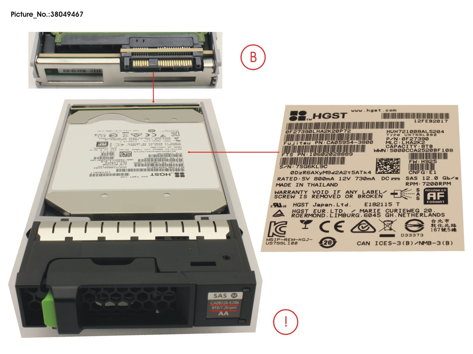 DX S4 HD DRIVE 3.5  8TB 7.2K AF