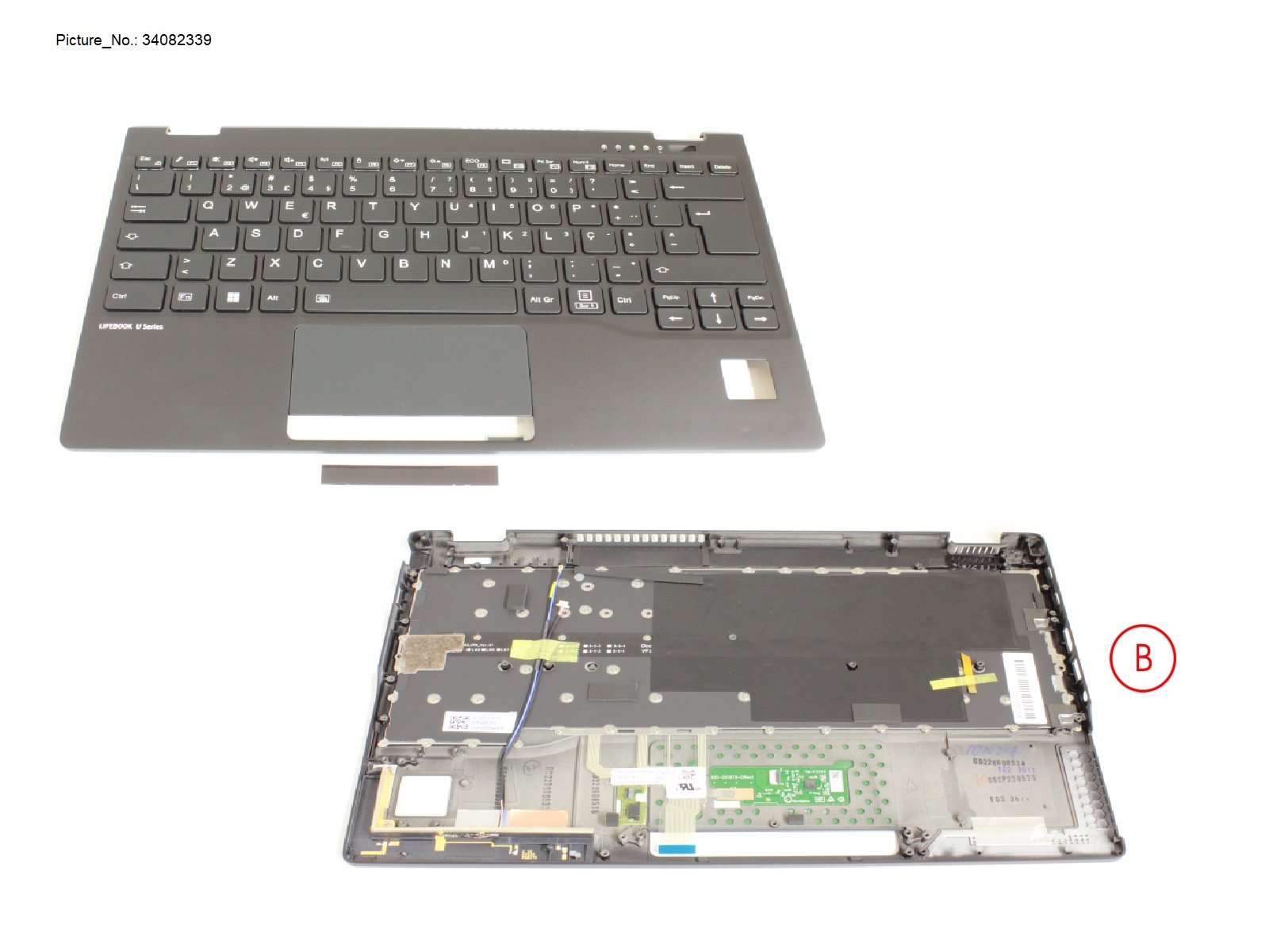 UPPER ASSY INCL. KB PORT. W/ PV (5G ANT) UPPER ASSY INCL. KB PORT. W/ PV (5G ANT)