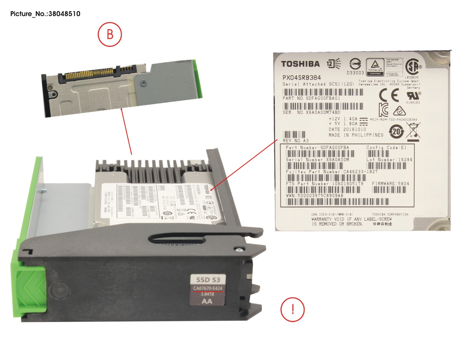 DX HD-DE SPARE SSD 3.84TB