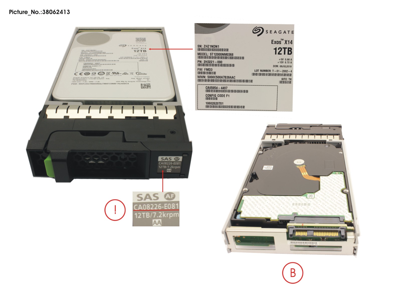 DX FIPS NLSAS HD DRIVE 3.5 12TB 7.2K