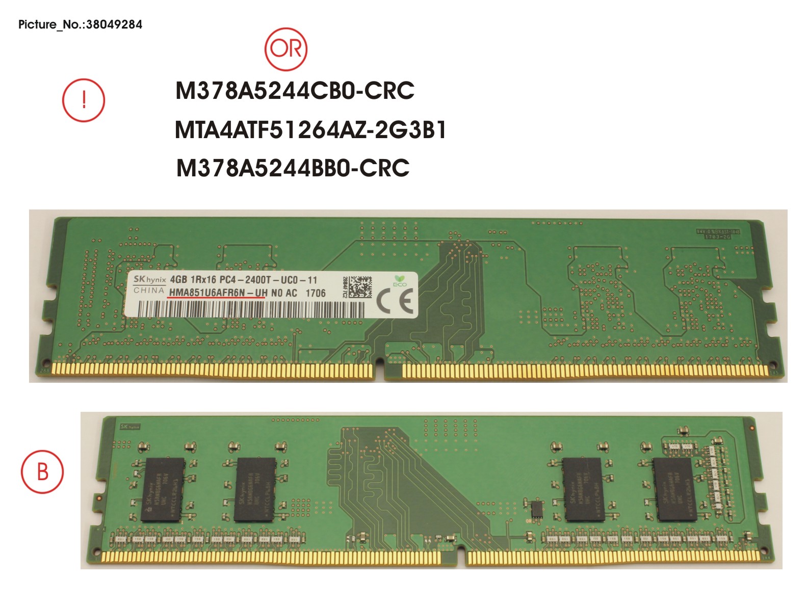 MEMORY 4GB DDR4-2400 UD