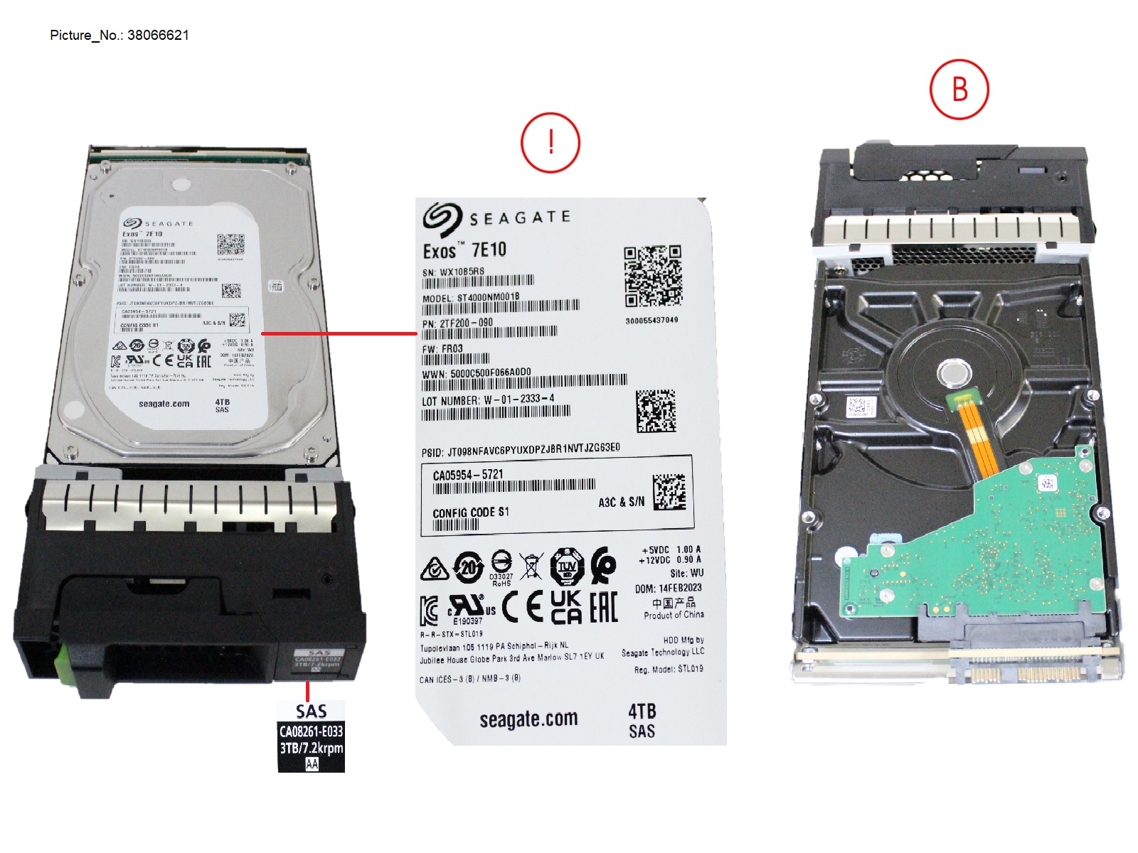 DX S3/S4 NLSAS 3TB 7.2 3.5 X1