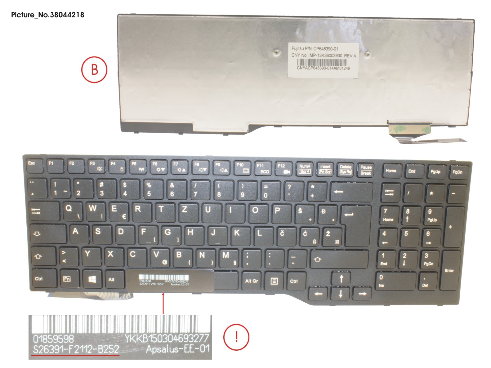 KEYBOARD EAST EUROPE BLACK