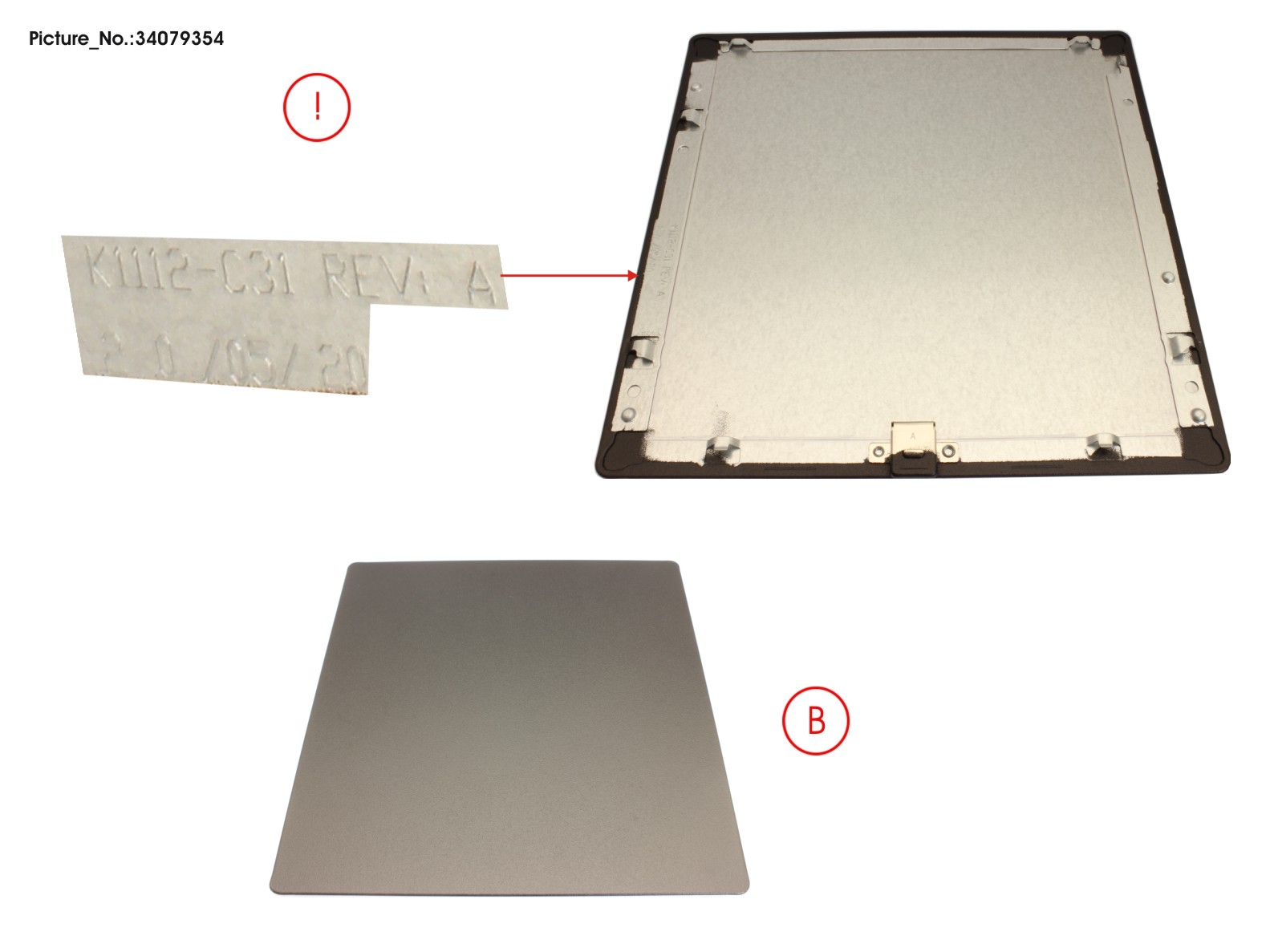METAL BOTTOM COVER ASSY BLACK
