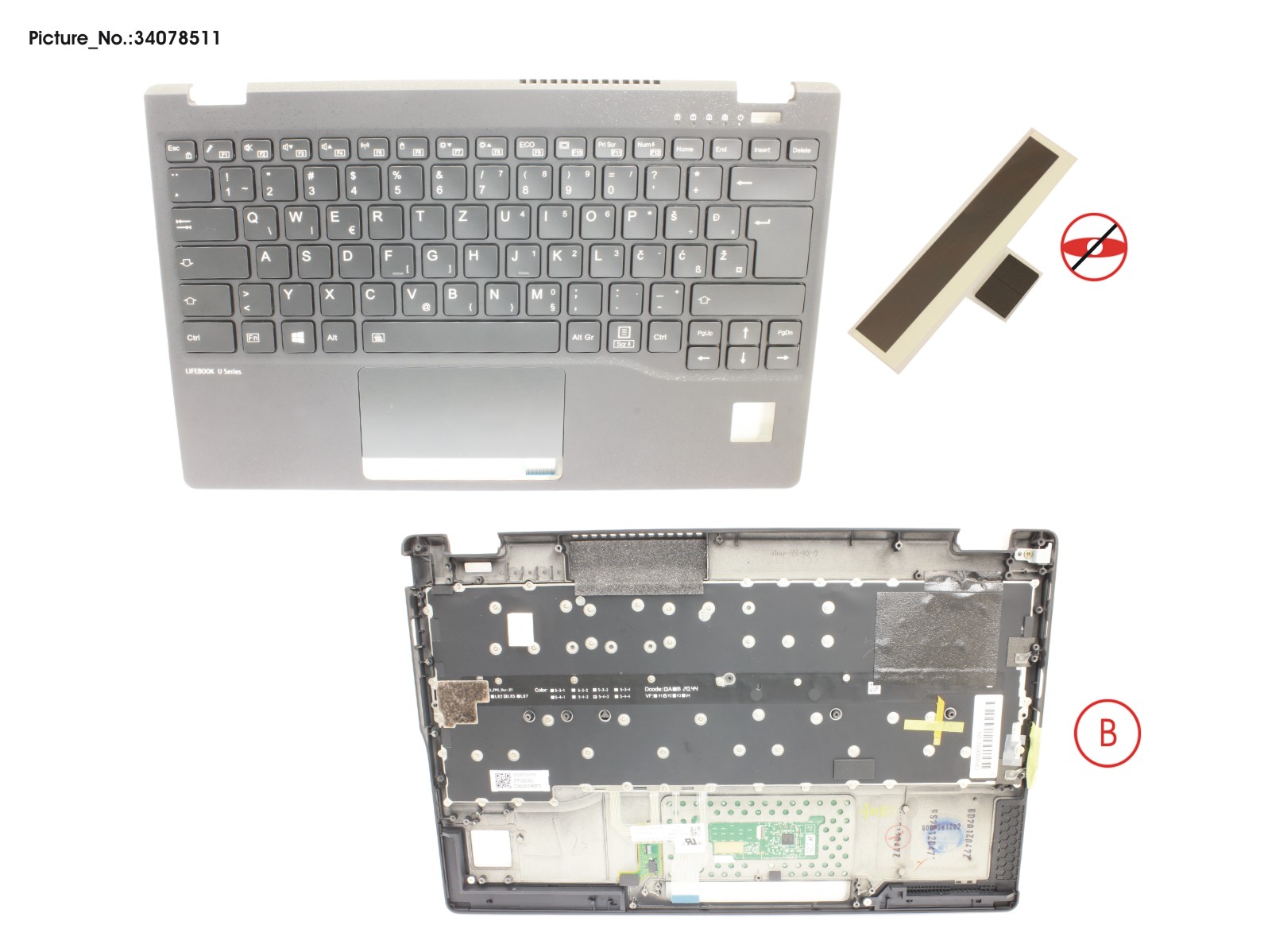 UPPER ASSY INCL. KB E EUROPE W/PV(TBT) UPPER ASSY INCL. KB E EUROPE W/PV(TBT)