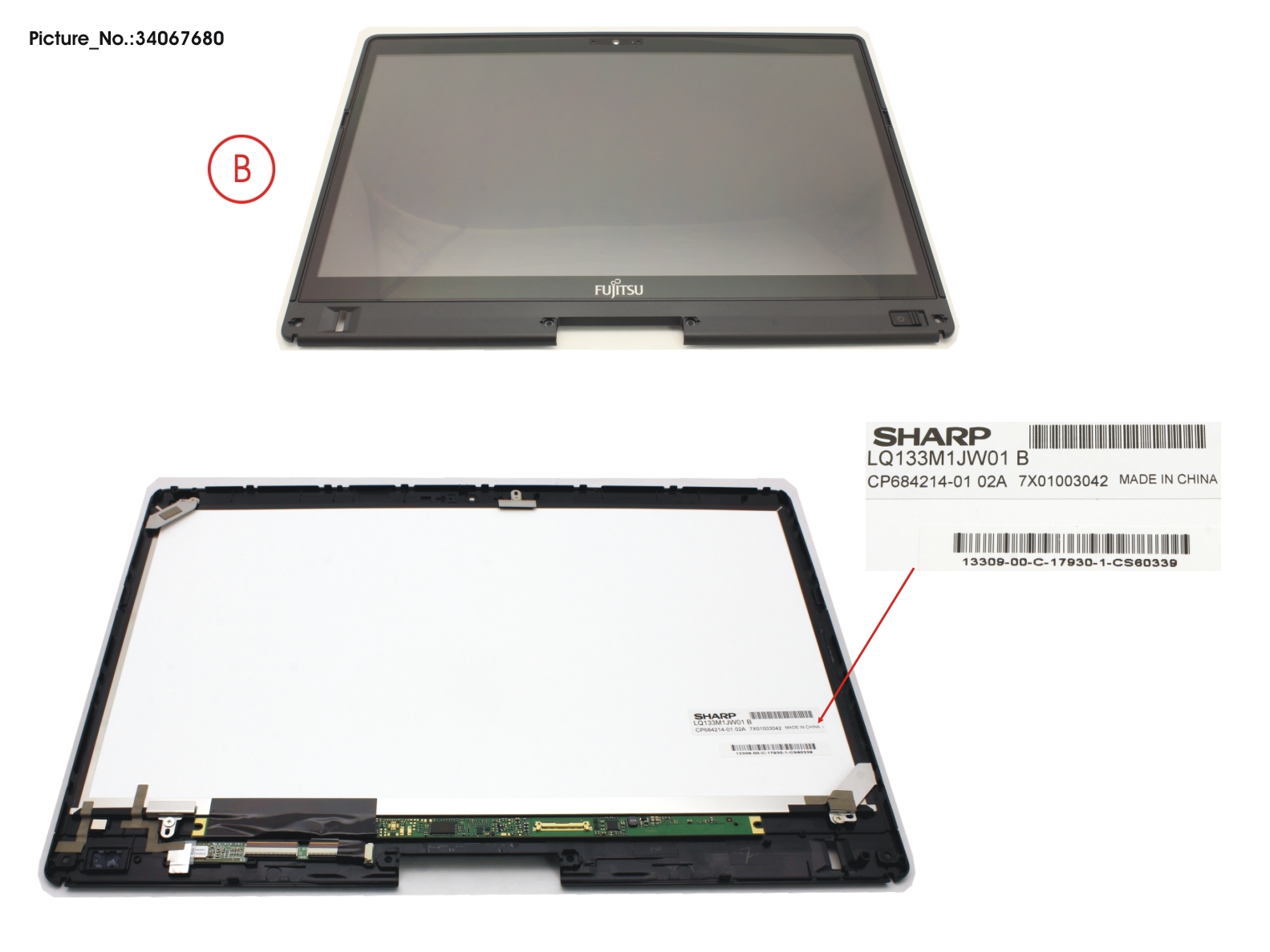 LCD ASSY, AG INCL. TP AND DIGITIZER