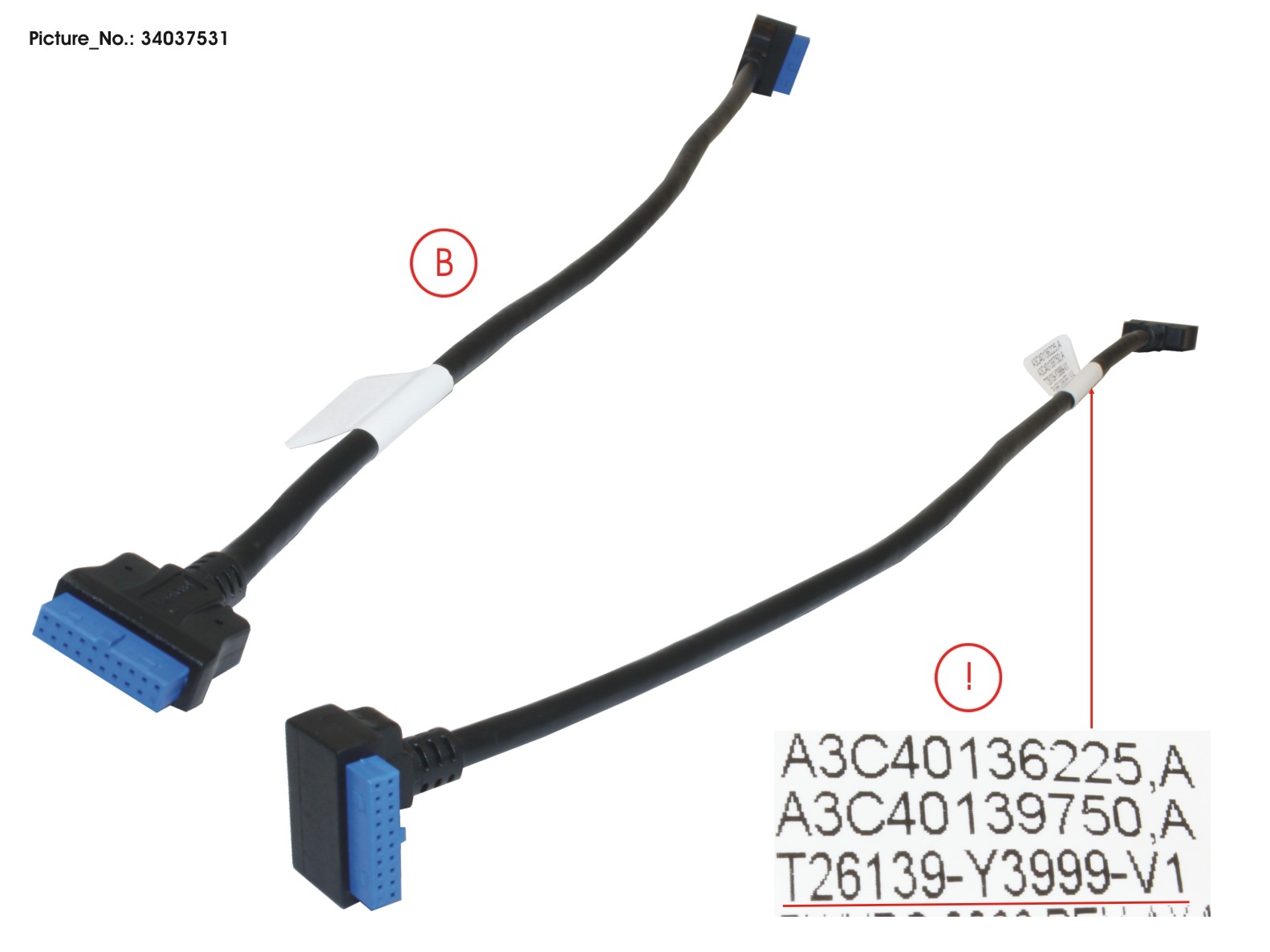 FUJITSU  CABLE USB 3.0 INT.