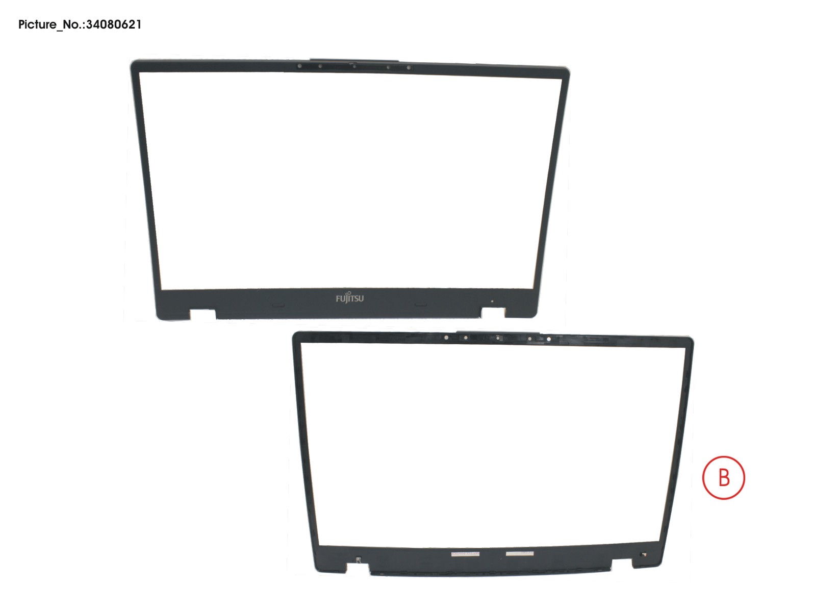 FUJITSU LCD FRONT COVER EVO (W/ HELLO CAM)