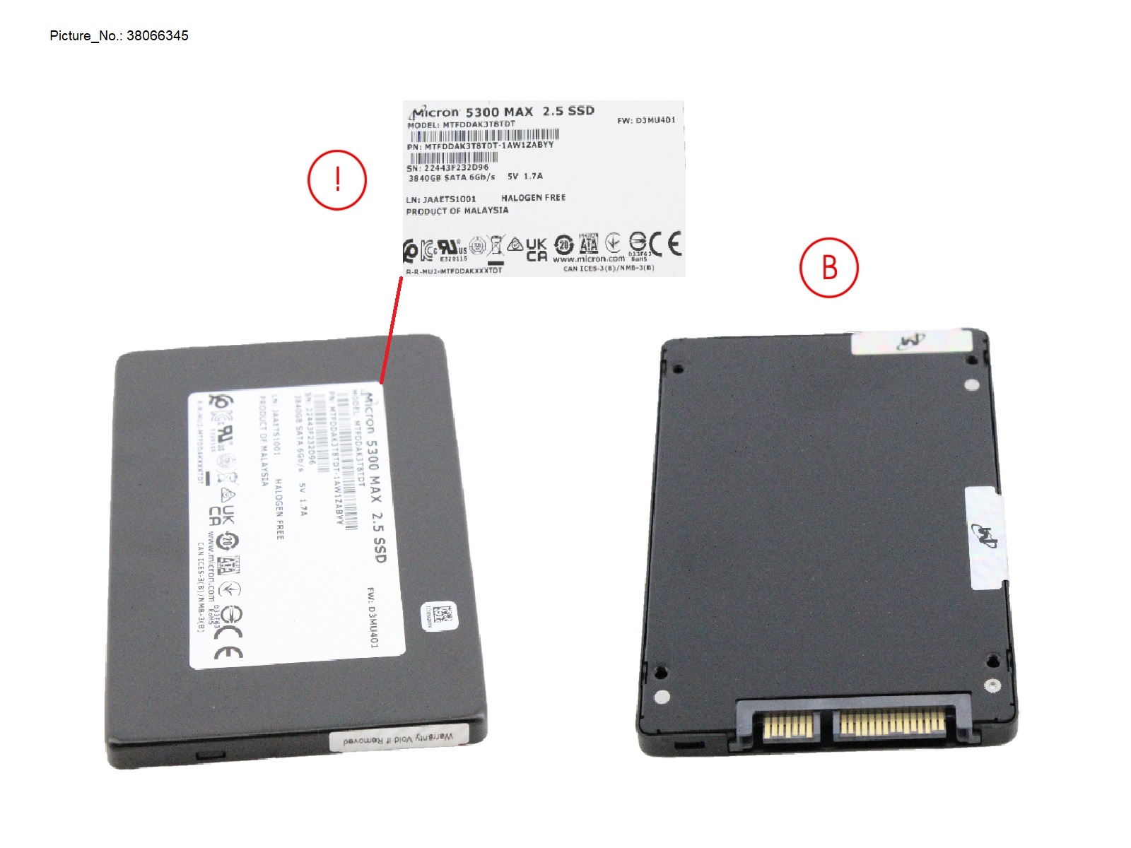 SSD SATA 6G 3.84TB MU