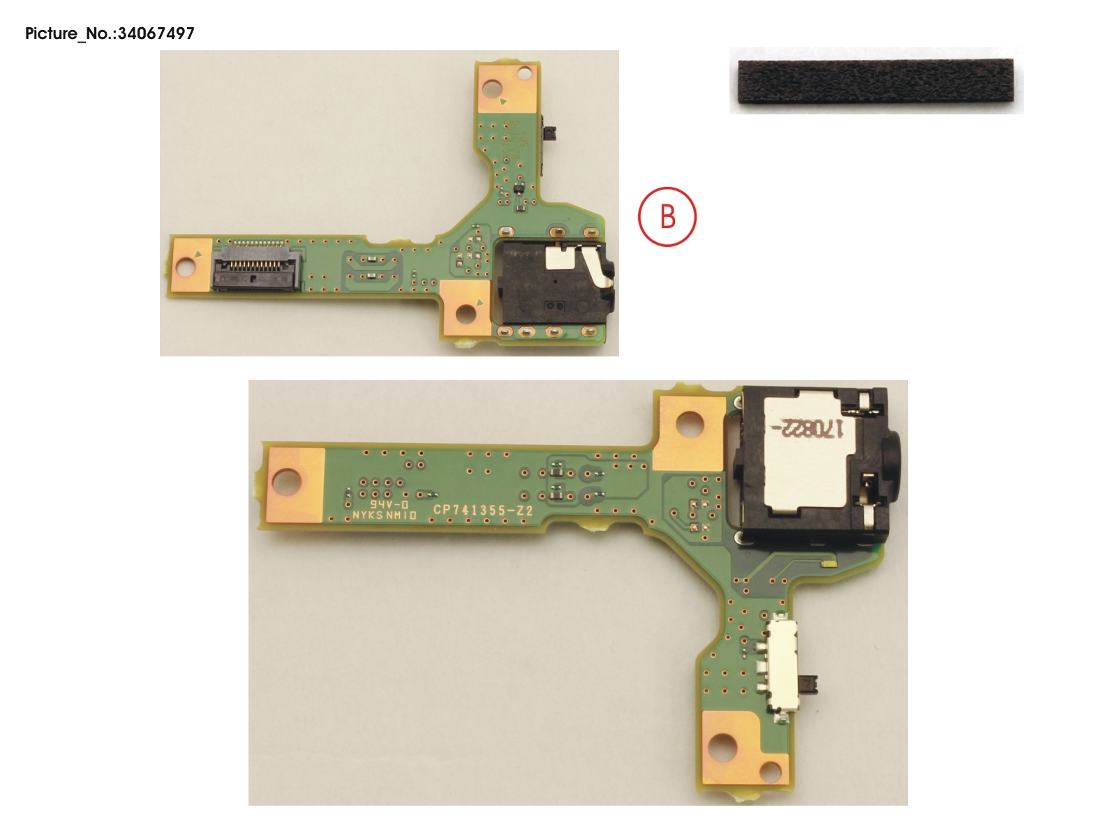 SUB BOARD, POWER BUTTON