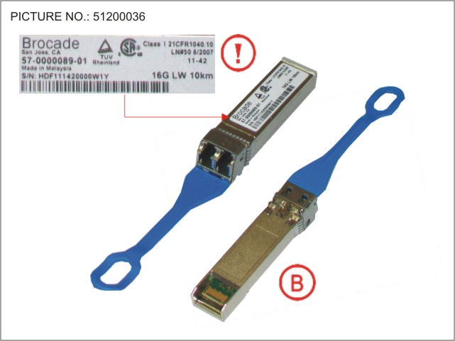 1*SFP SMF FIBRE, 16GB/S   10KM