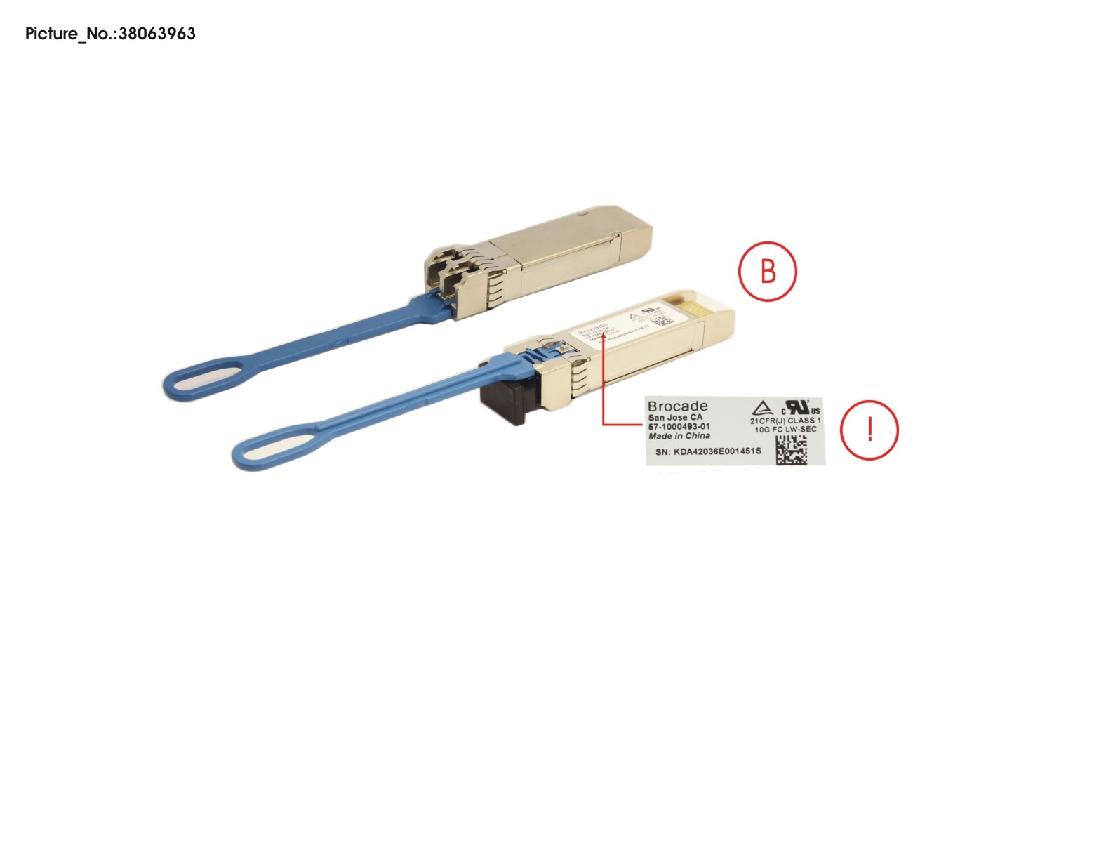 FRU,SFP+,LWL,10GFC,10KM,1PK,BR,SECURE