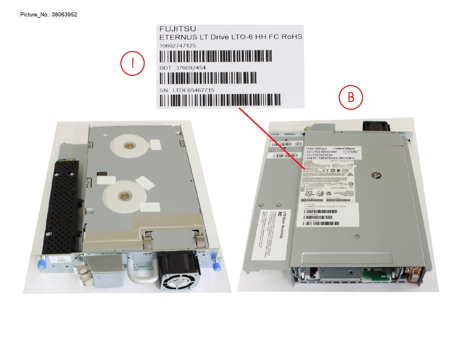 LT LTO-6 HH FC DRIVE ASSY