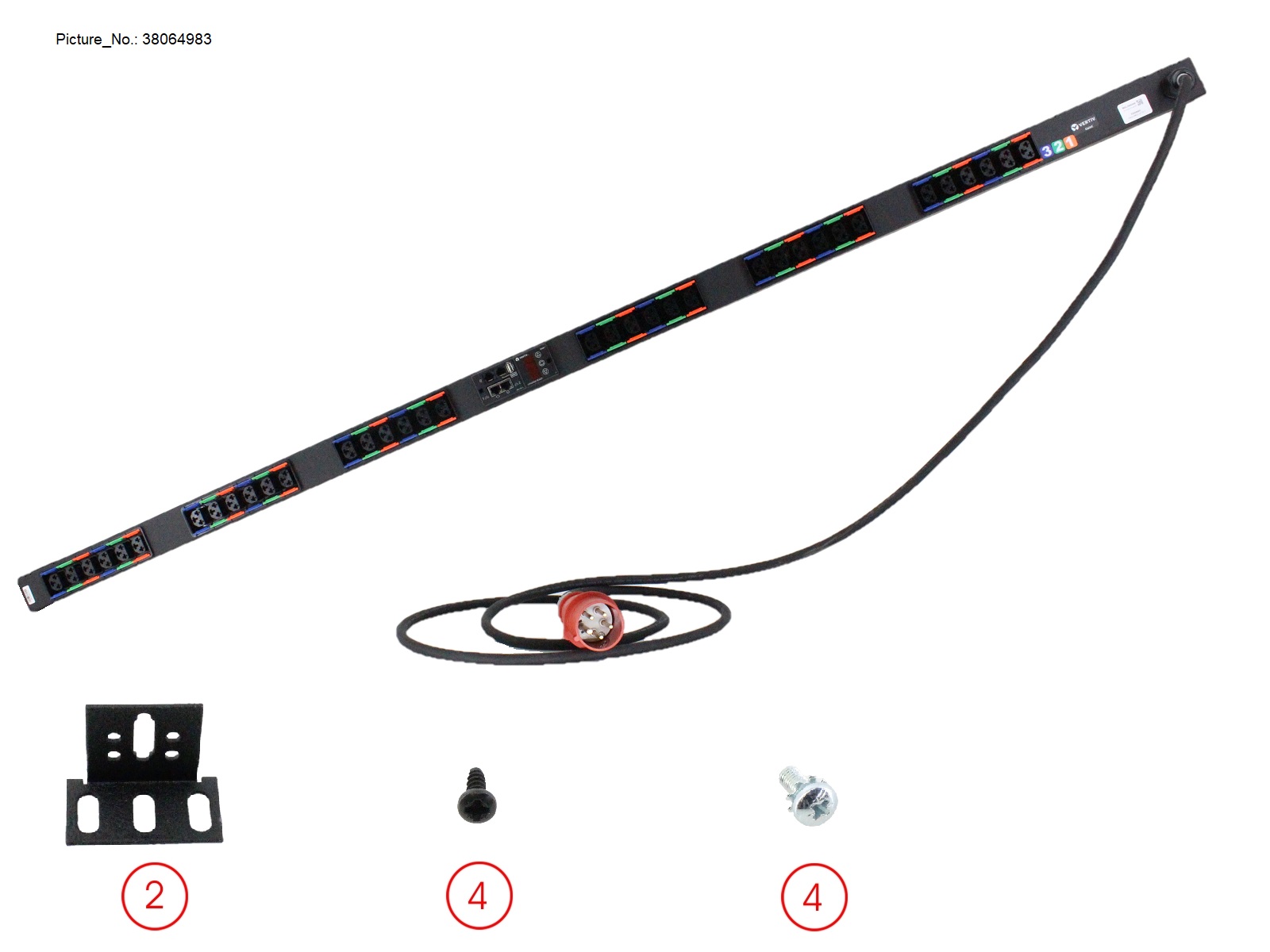 METERED PDU 3PH 16A IEC309 36X COMBINATI