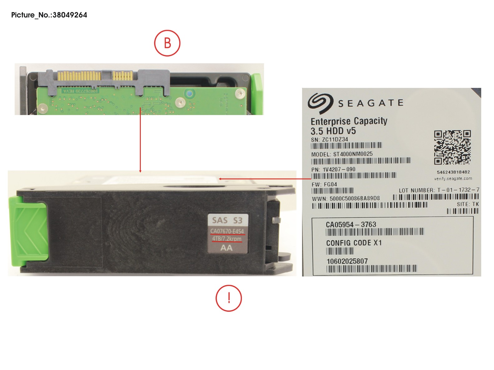 DX HDDE HD NLSAS 4TB 7.2 3.5 X1