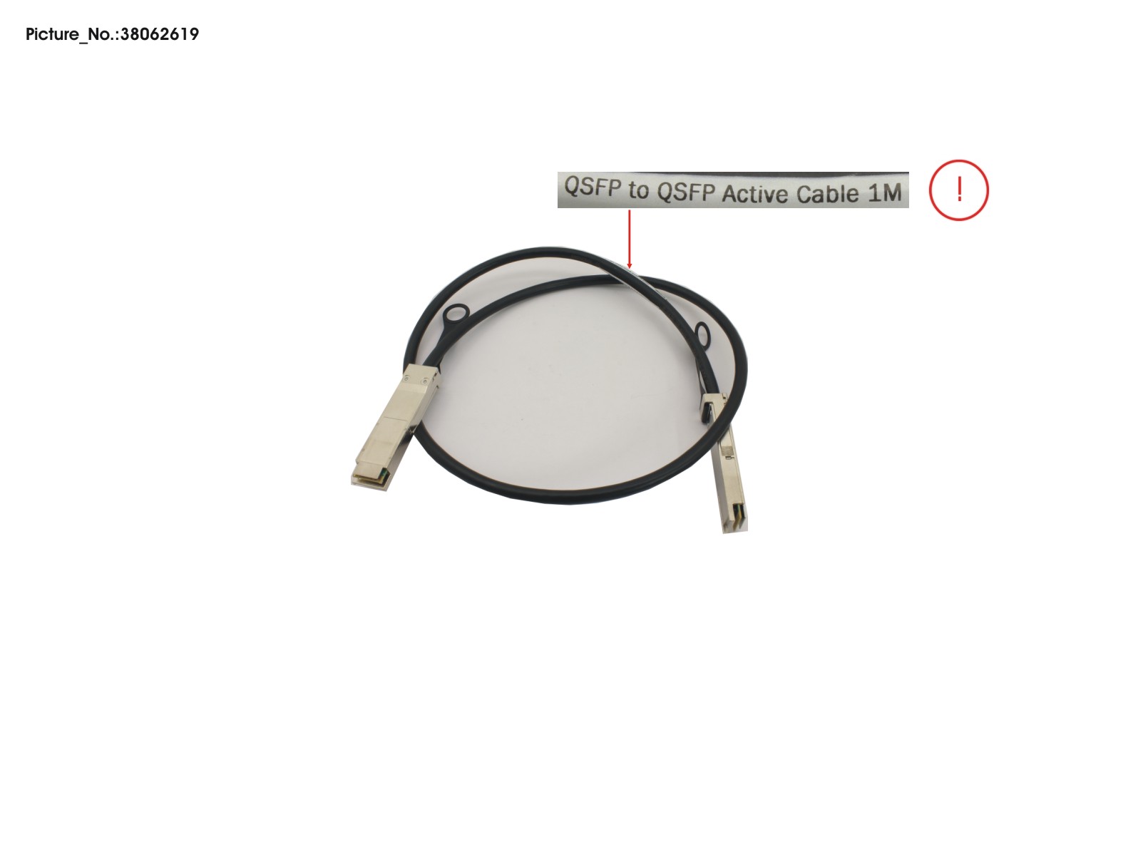 DAC CABLE, QSFP+, COPPER, ACTIVE, 1M DAC CABLE, QSFP+, COPPER, ACTIVE, 1M