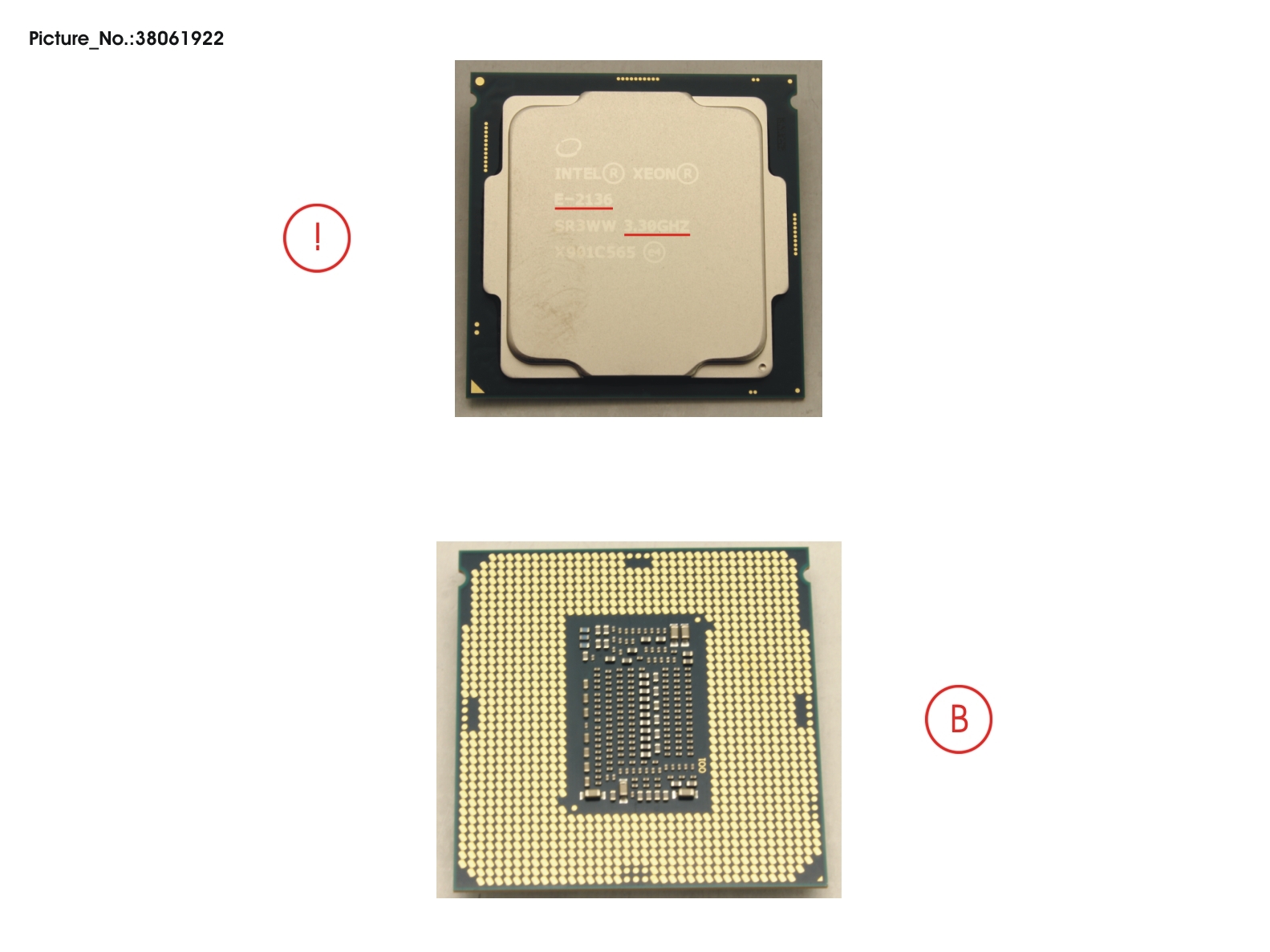 CPU XEON E-2136 3.3GHZ 80W