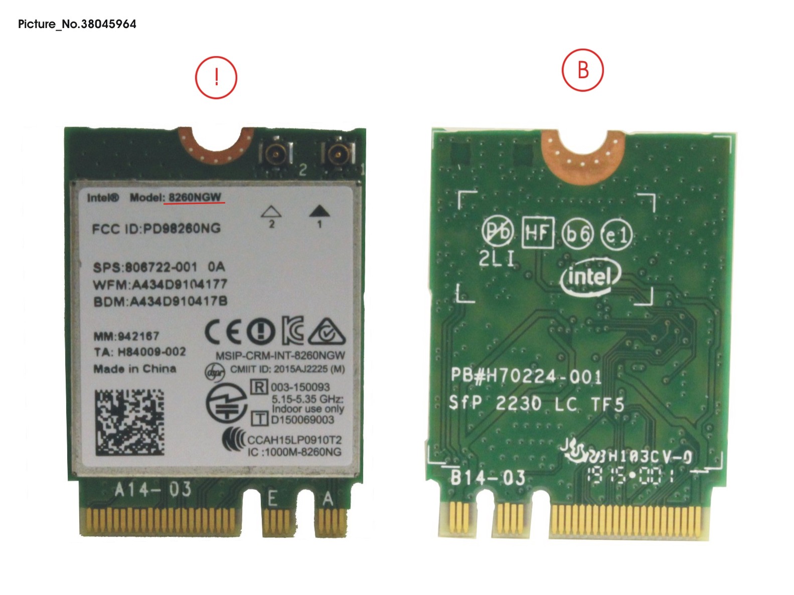 WLAN INTEL 8260NGWMG.NV(INCL.BT)NON VPRO