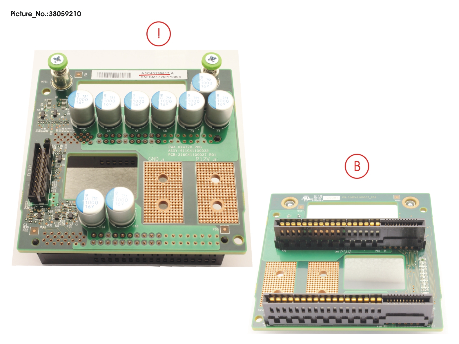 FUJITSU POWER DISTRIBUTION BOARD