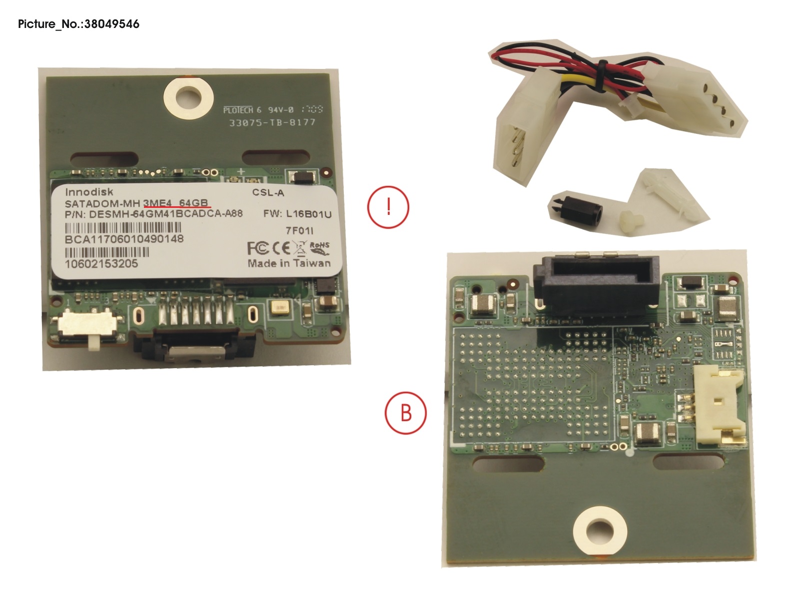SSD SATA 6G 64GB DOM N H-P SSD SATA 6G 64GB DOM N H-P