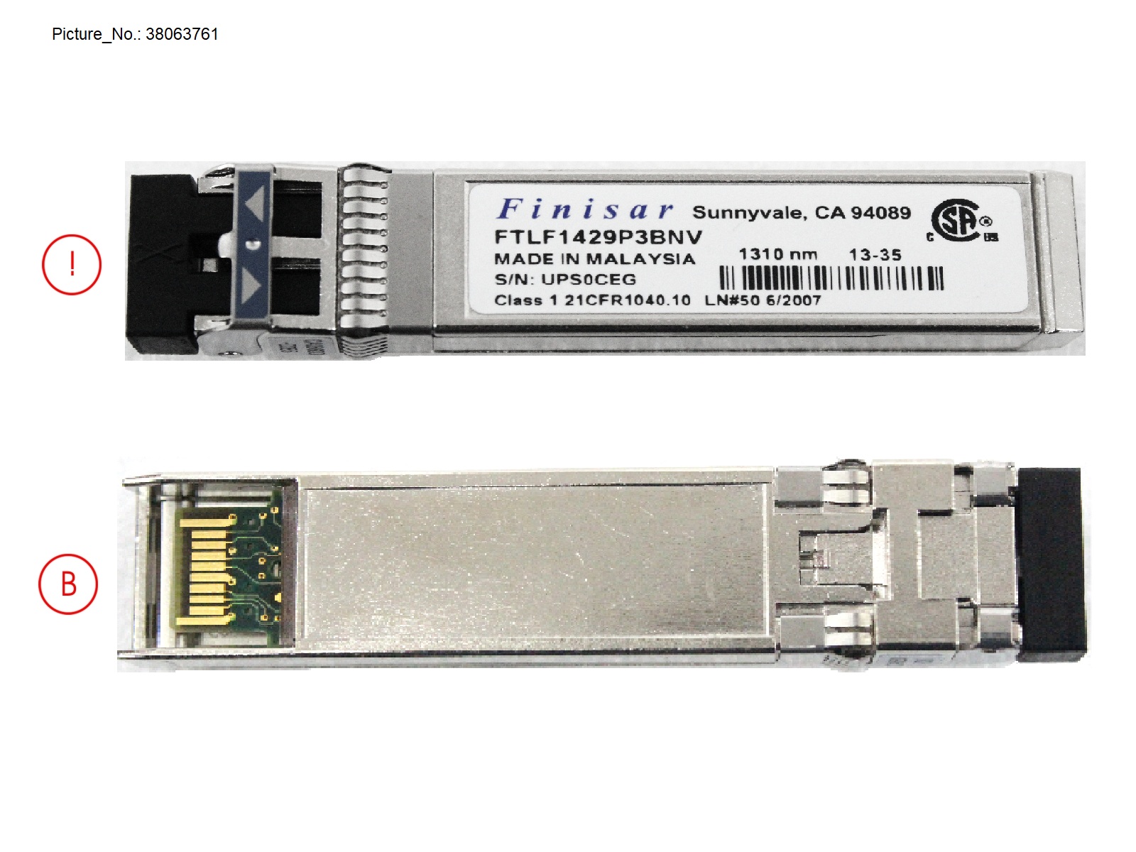 DX SPARE LONG WAVE SFP+ 16G