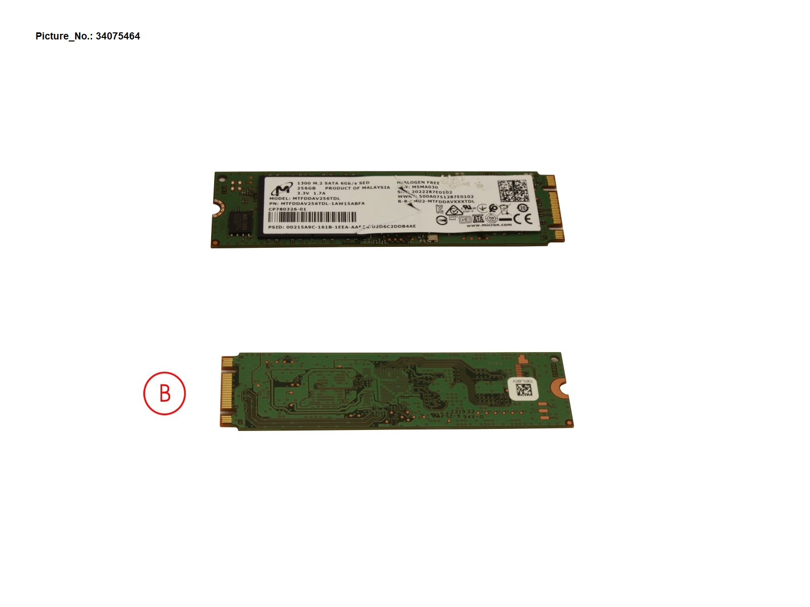 SSD S3 M.2 2280 MOI 1300 256GB(OPAL)