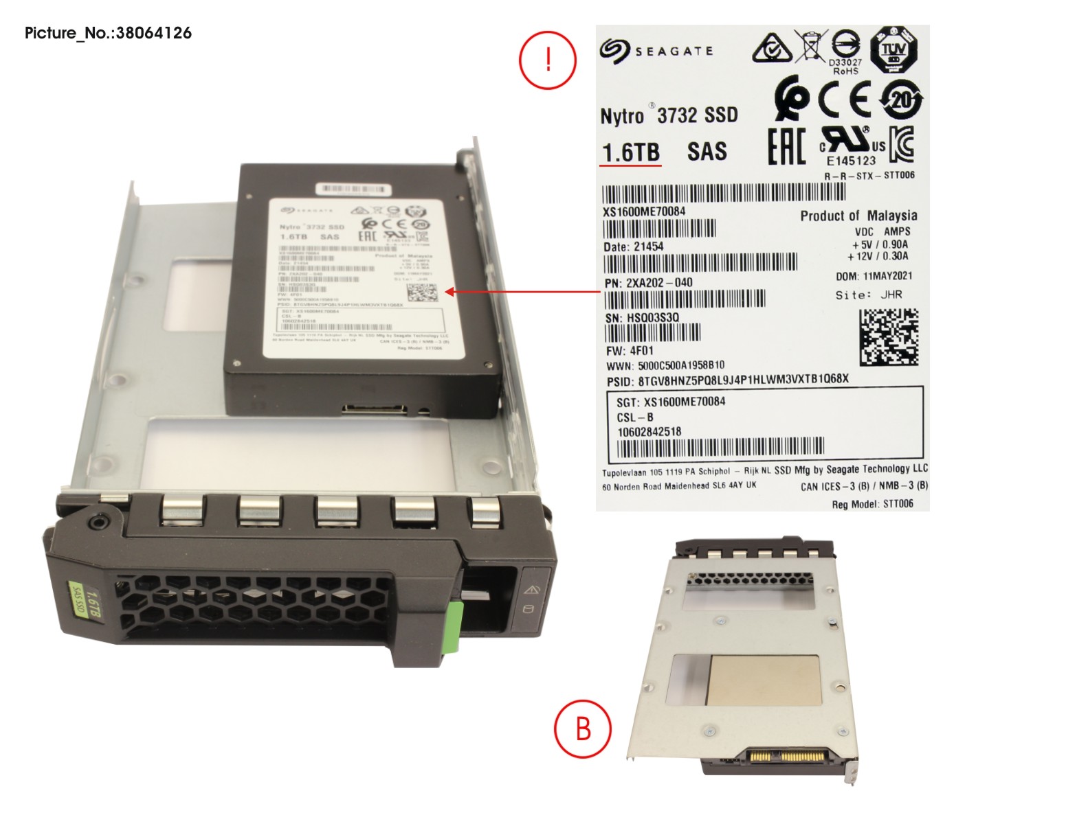 SSD SAS 12G WI 1.6TB IN LFF SLIM