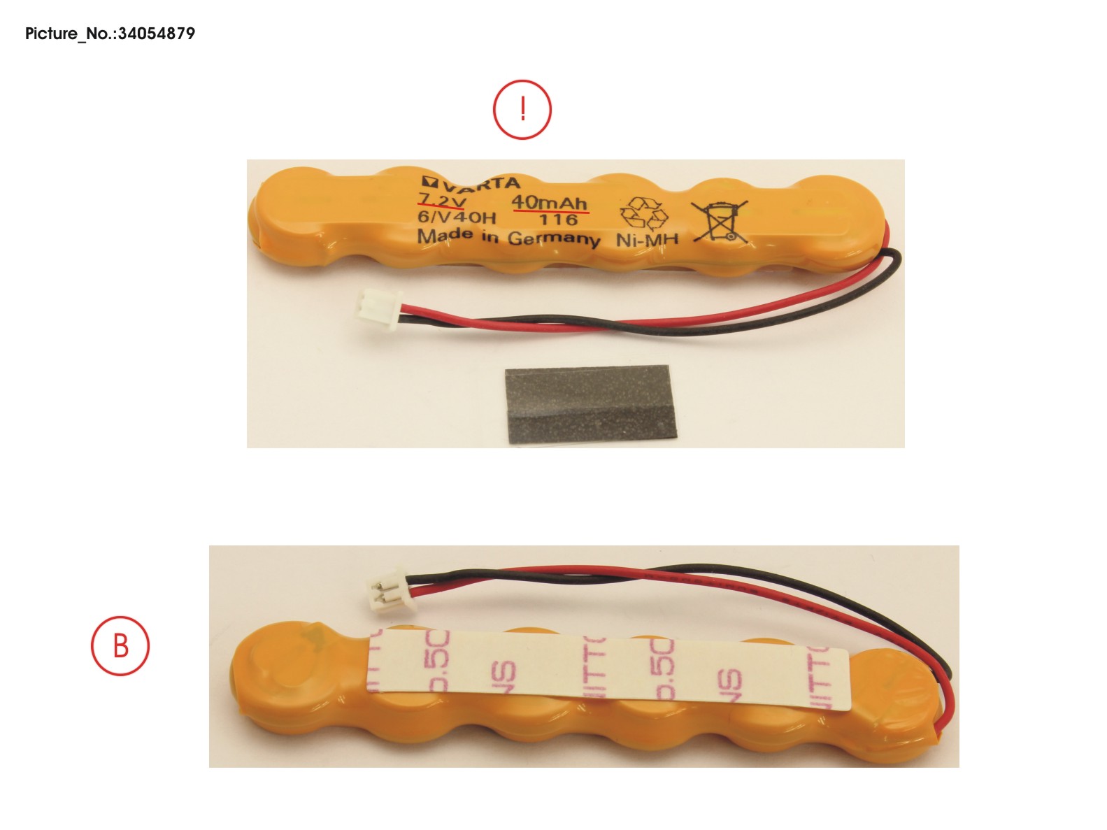 -BT-2ND BATTERY (6 CELLS) 40MAH 7,2V