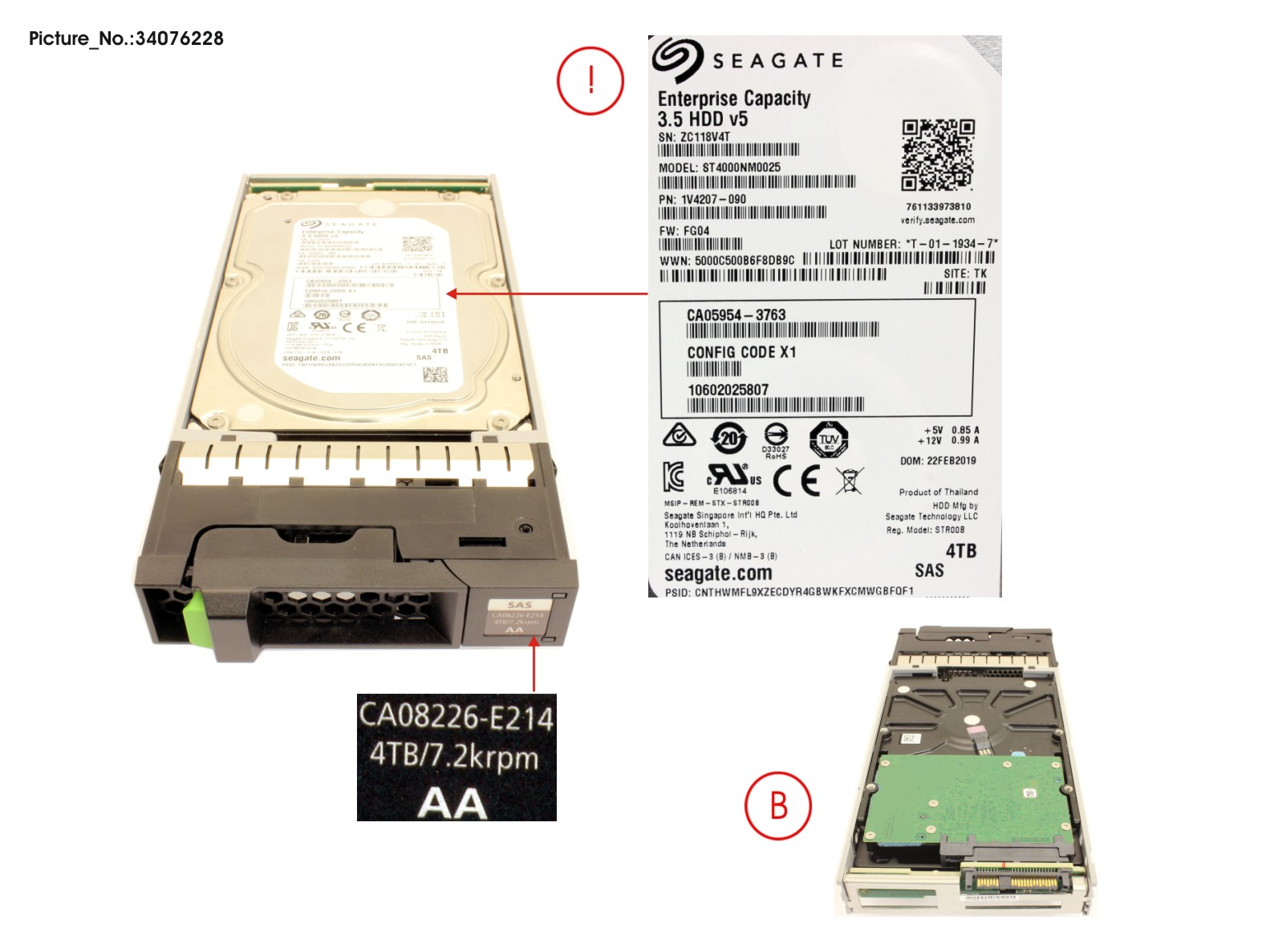 DX S4 HD DRIVE 3.5  4TB 7.2K