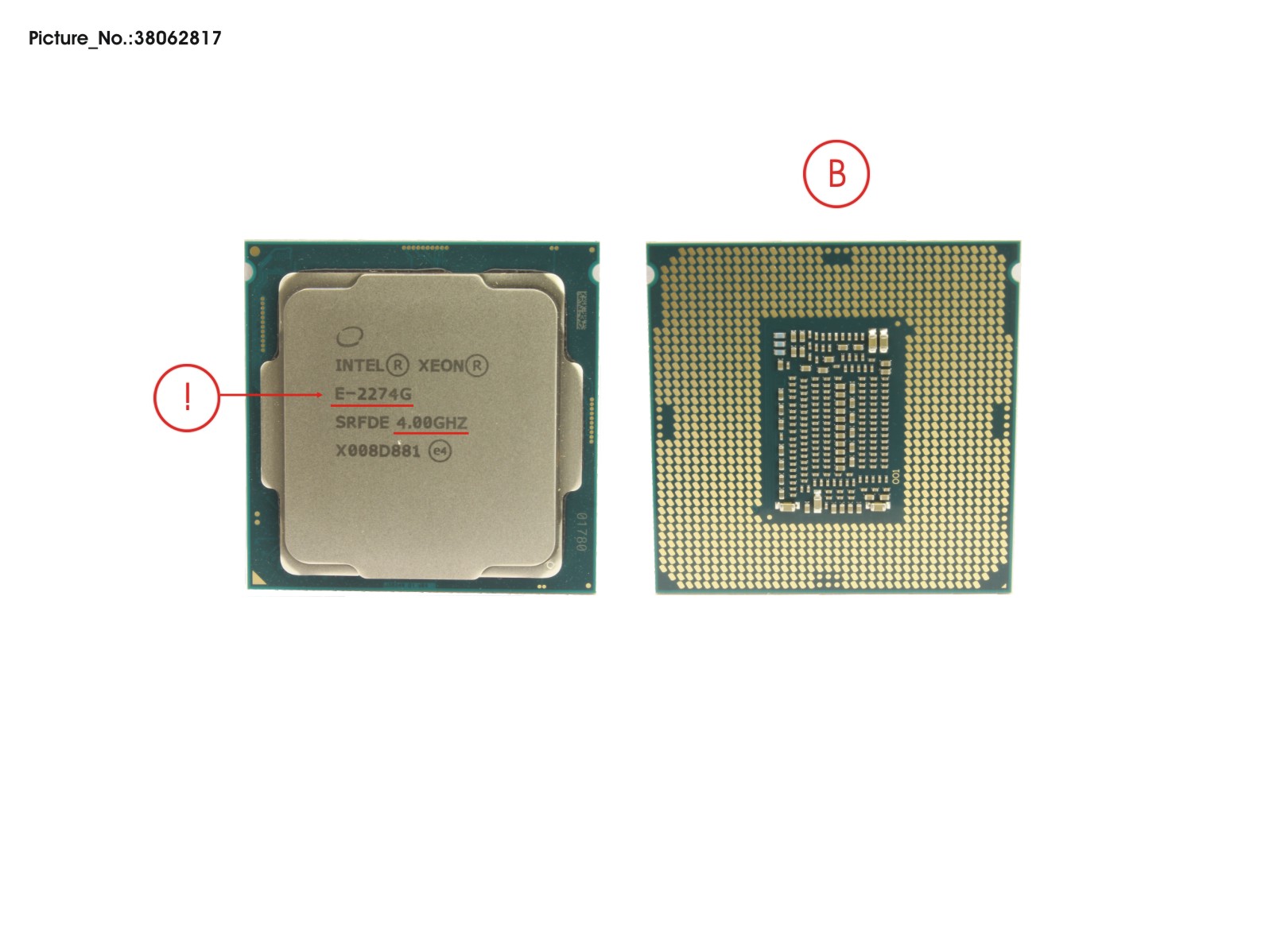 CPU XEON E-2274G 4.0GHZ 83W