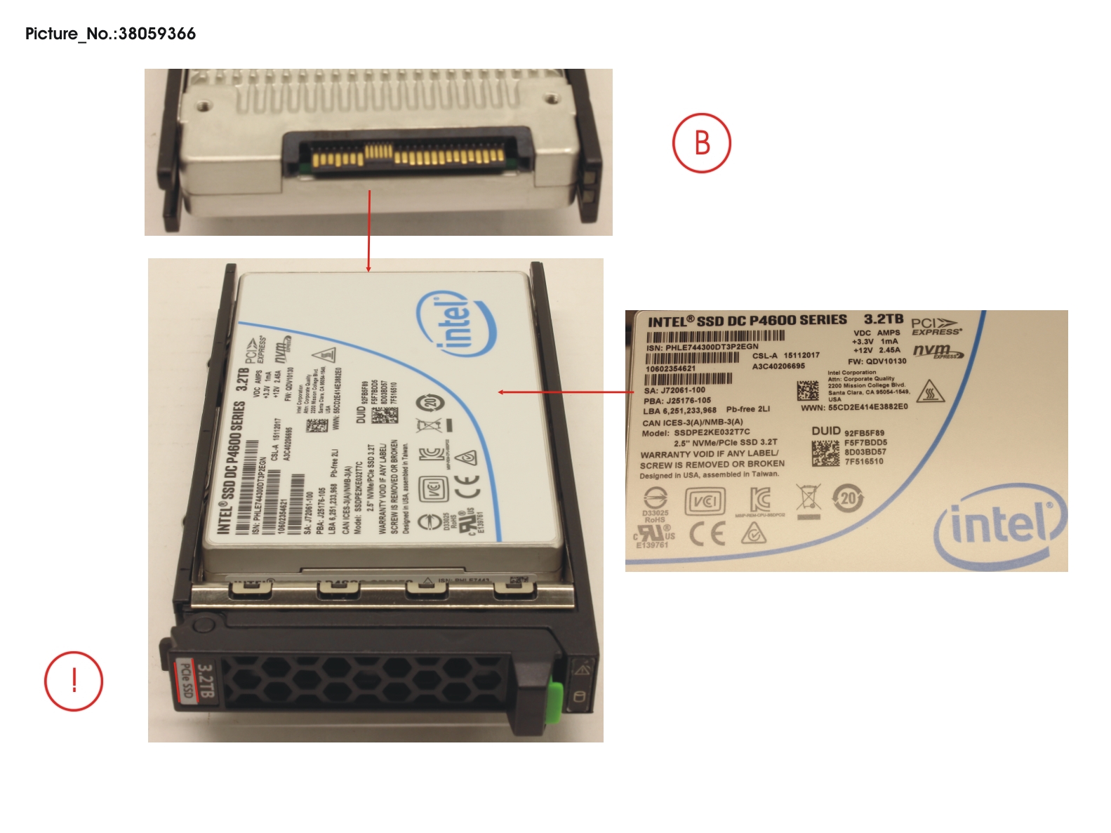 SSD PCIE3 3.2TB MIXED-USE 2.5 H-P EP