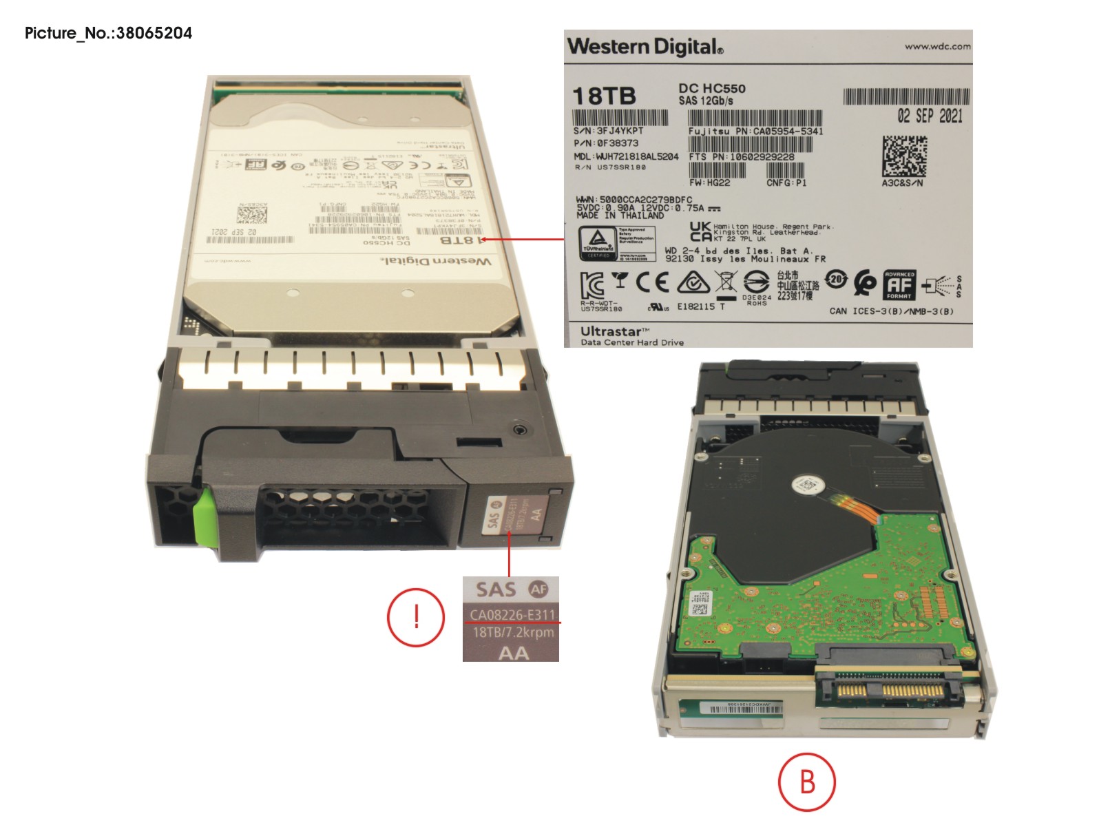 DX HD DRIVE 3.5 18TB 7.2K