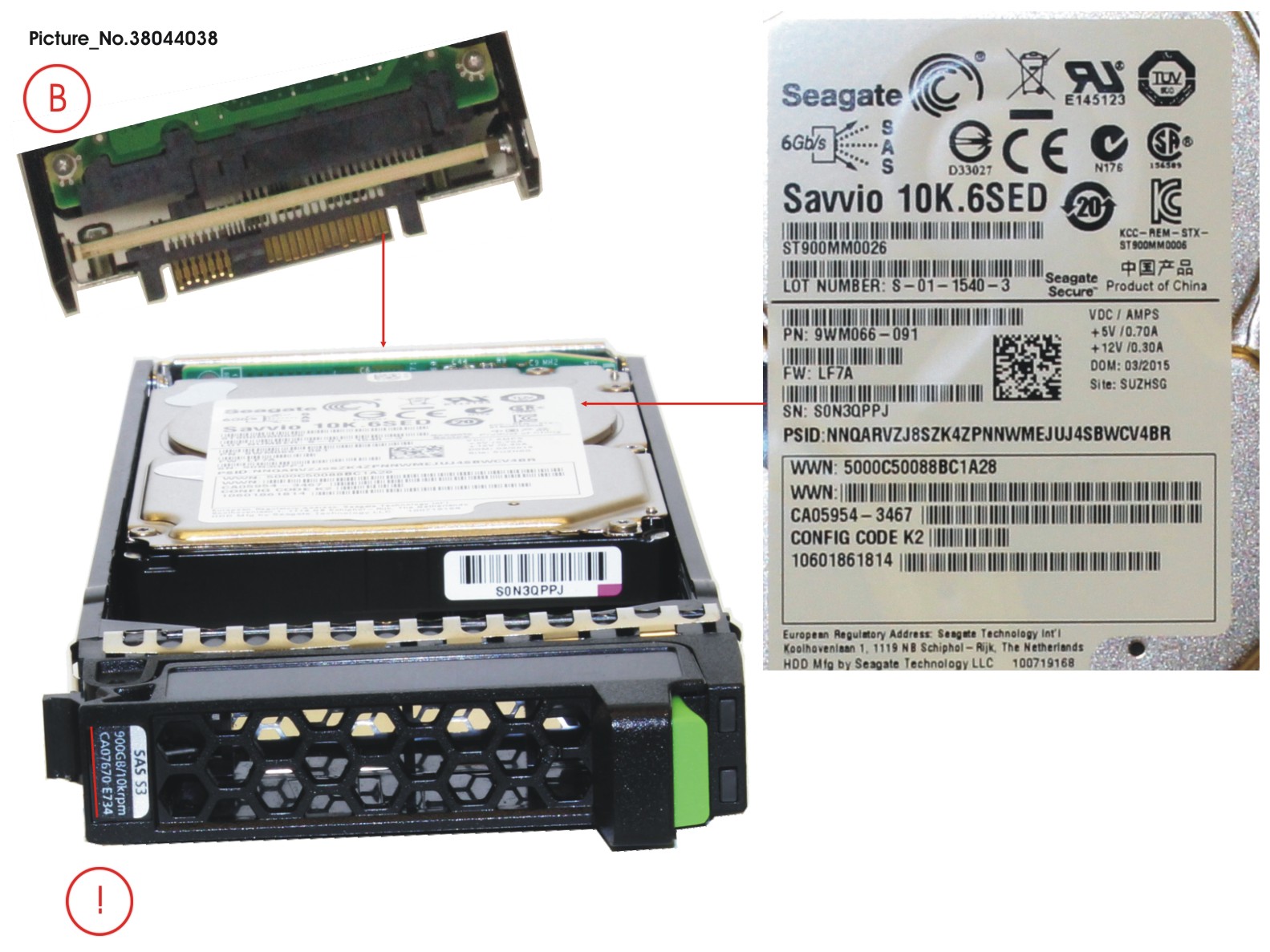 DX S3 SED DRIVE 2.5  900GB 10KRPM