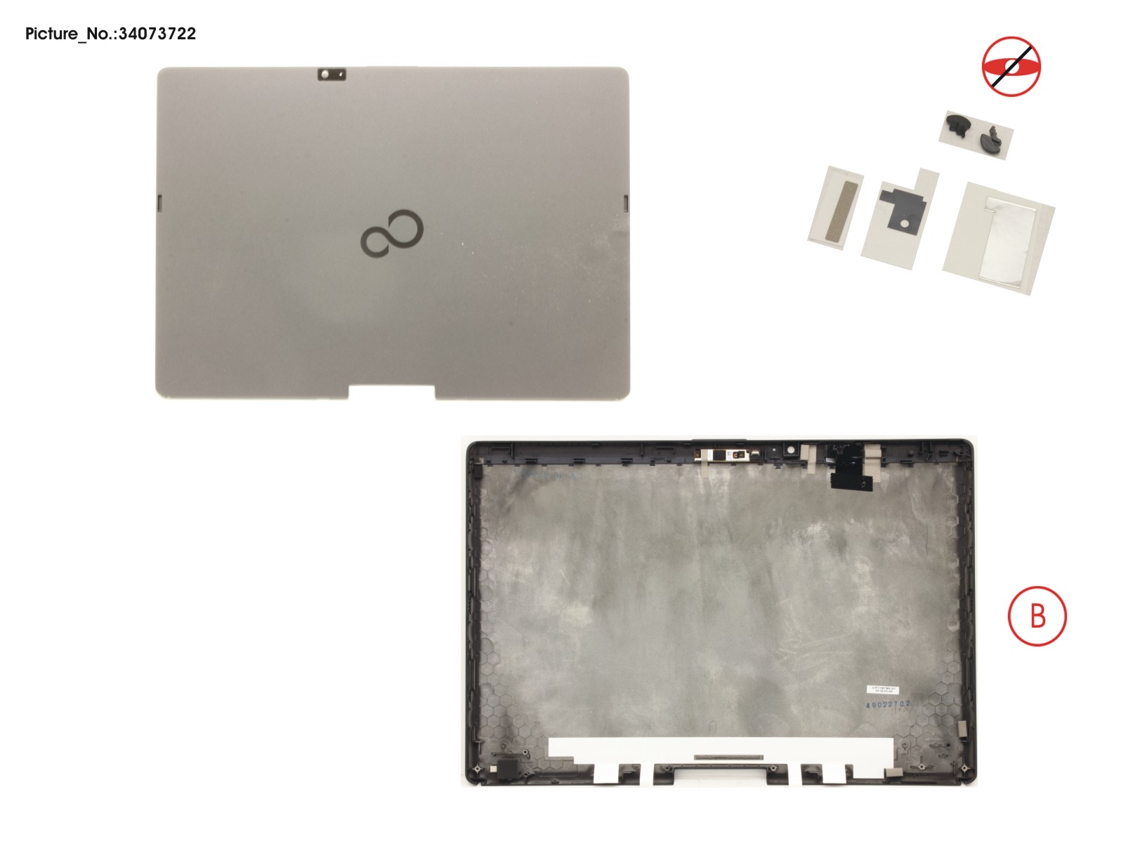 LCD BACK COVER FOR REARCAM (W/ MIC)