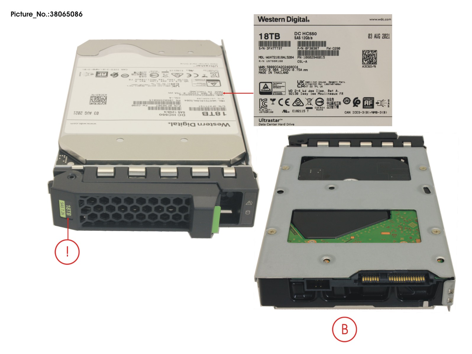 HD SAS 12G 18TB 7K2 512E LFF BC