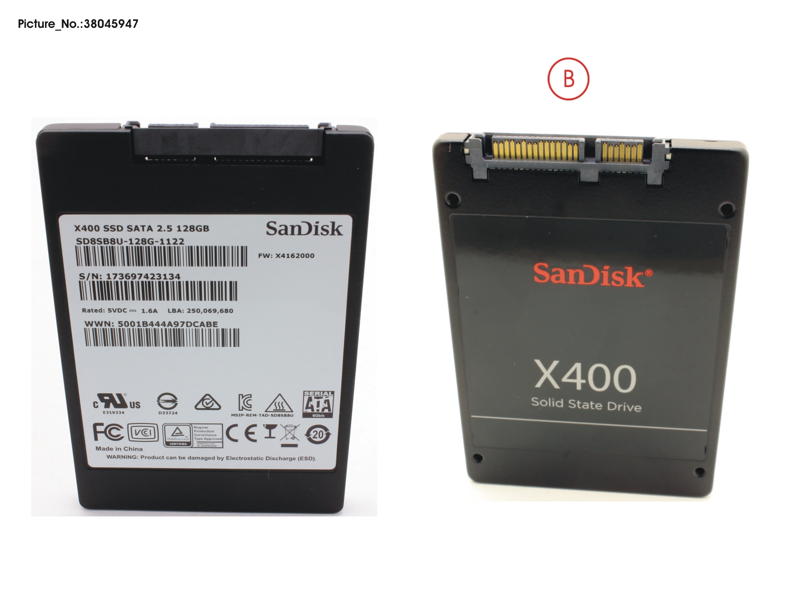 SSD S3 128GB 2.5 SATA/SAN (7MM)